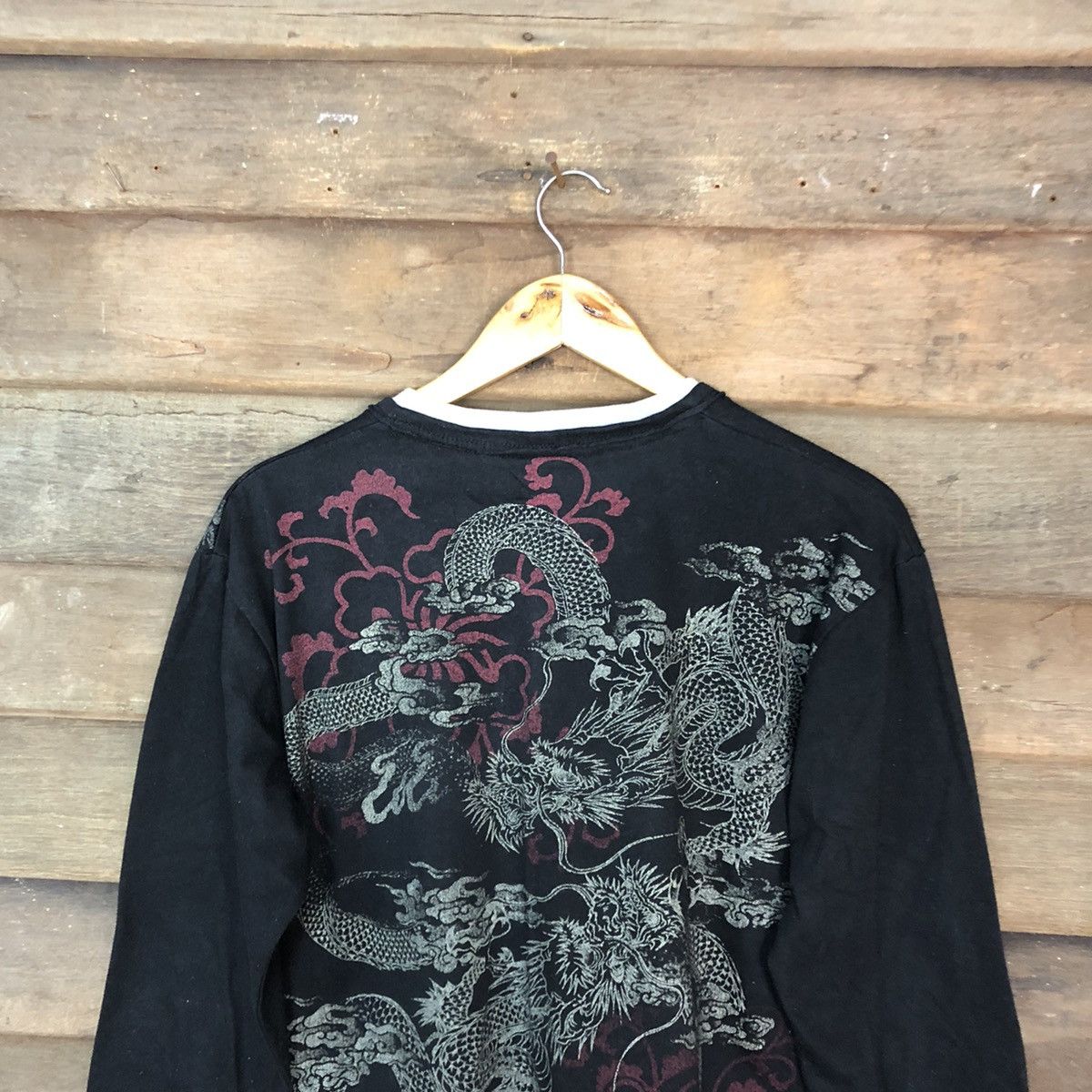 Japanese Brand Dragon Japan Black Long Sleeve Shirt #3509 Size US M / EU 48-50 / 2 - 2 Thumbnail