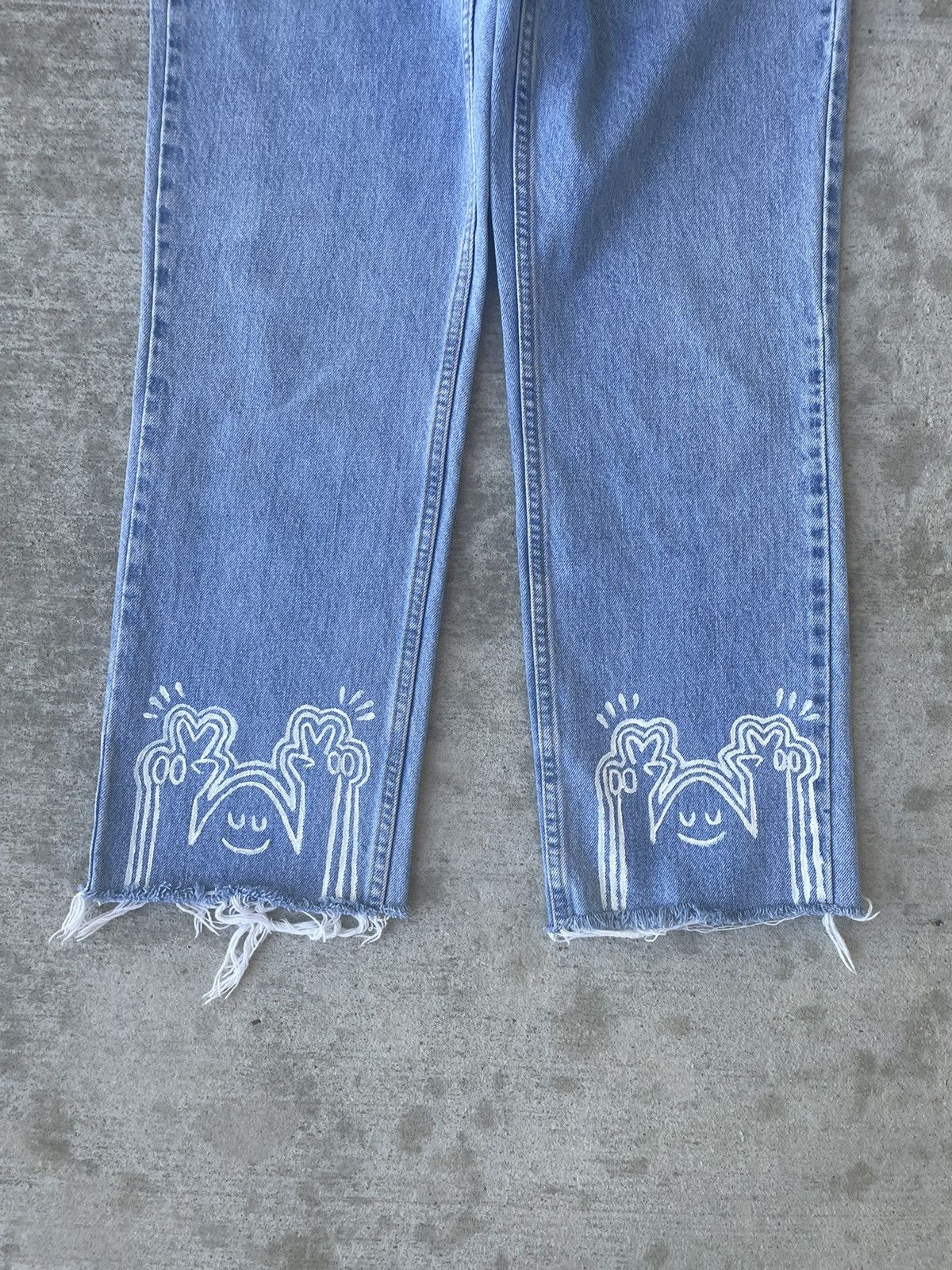 Levi's Vintage 90s Levi’s 505 Custom Frayed Lower Rise Jeans Size 30" / US 8 / IT 44 - 2 Thumbnail