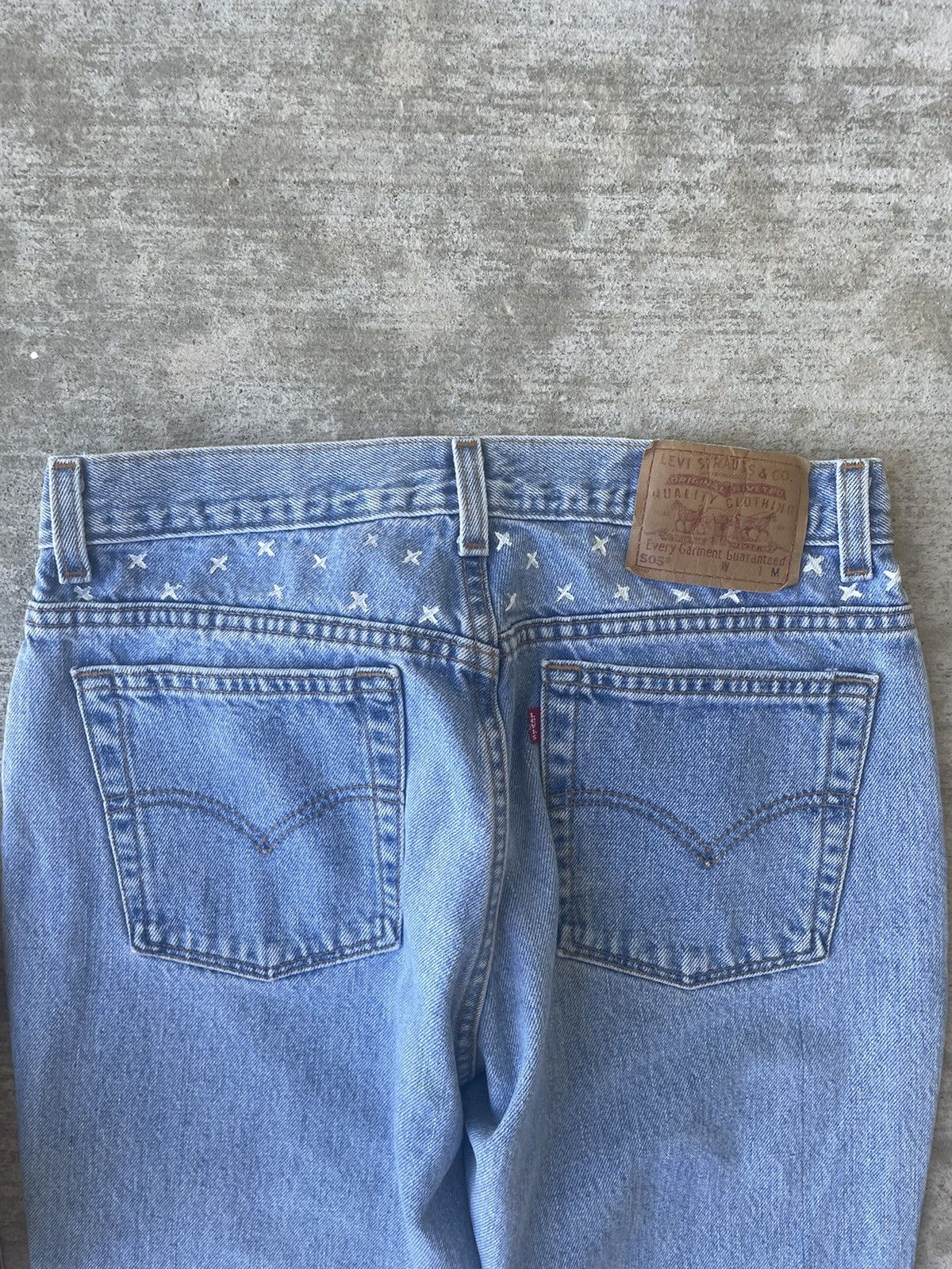 Levi's Vintage 90s Levi’s 505 Custom Frayed Lower Rise Jeans Size 30" / US 8 / IT 44 - 9 Thumbnail