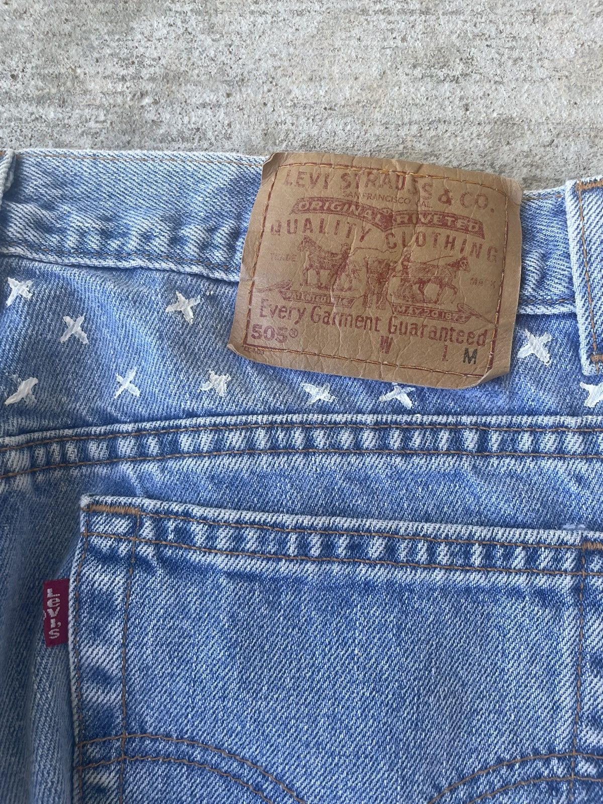 Levi's Vintage 90s Levi’s 505 Custom Frayed Lower Rise Jeans Size 30" / US 8 / IT 44 - 8 Thumbnail