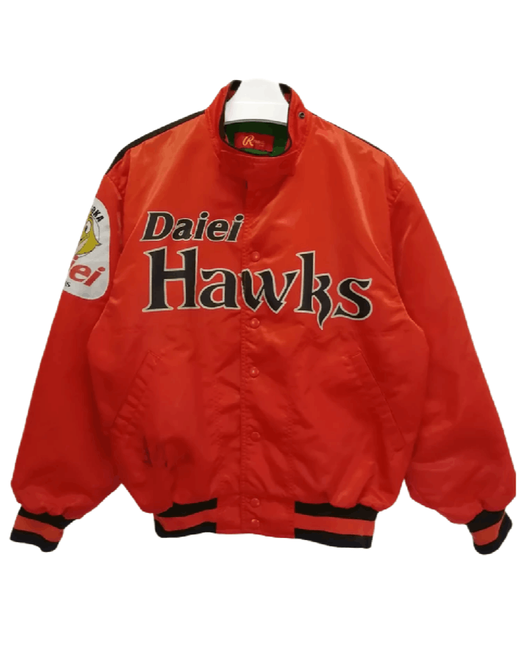 Asics Vintage Rawlings FUKUOKA DAIEI HAWKS by ASICS Varsity Size US L / EU 52-54 / 3 - 1 Thumbnail