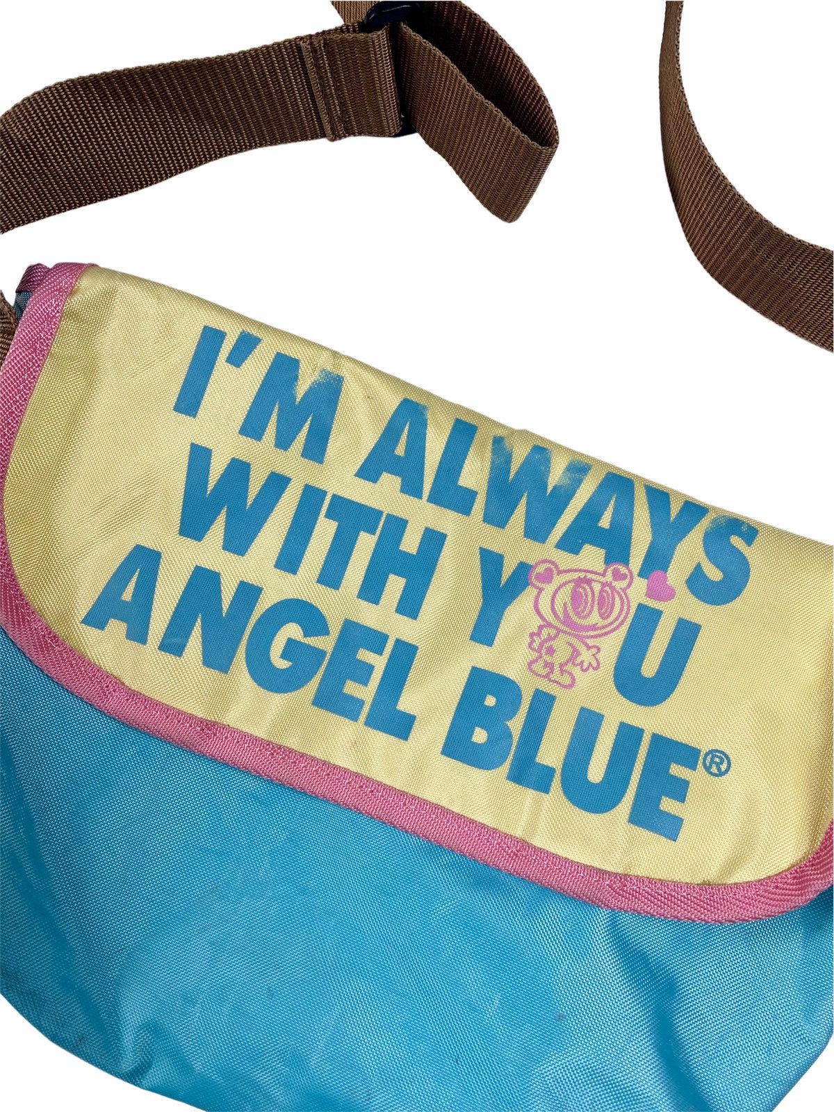 Japanese Brand 2000s Angel Blue Im Always With You Sling Bag Size ONE SIZE - 4 Thumbnail