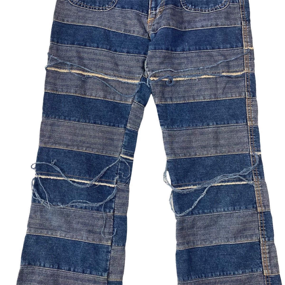Hysteric Glamour 1990s Hysteric Glamour - Kinky Patchwork Hagi Denim Pants Size US 29 - 4 Thumbnail