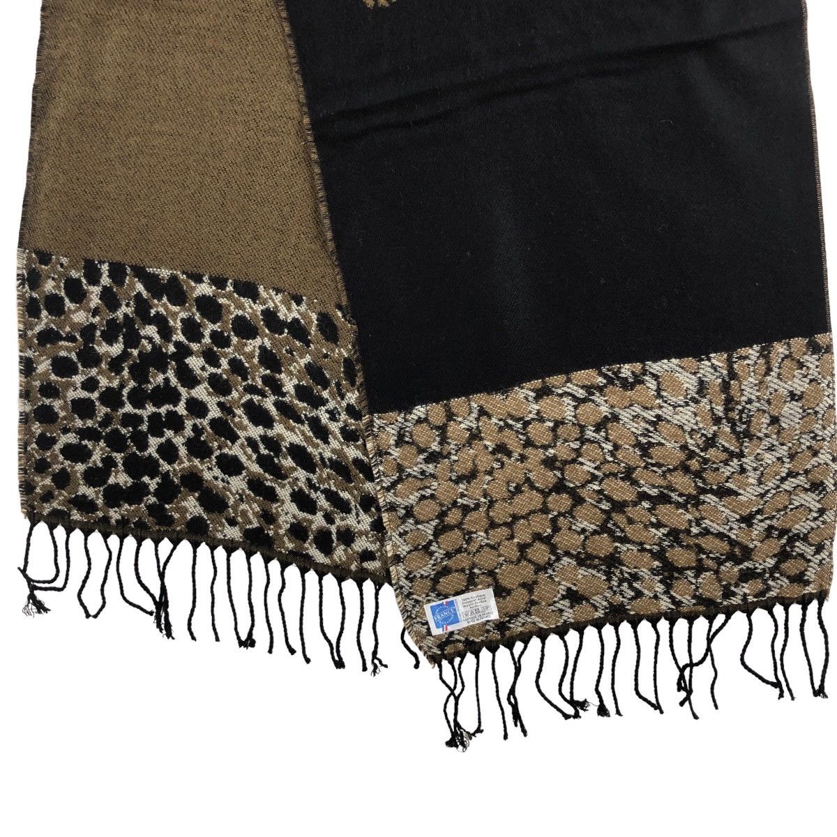 Vintage Vintage Leopard Made In France Scarves Muffler Wool Size ONE SIZE - 3 Thumbnail