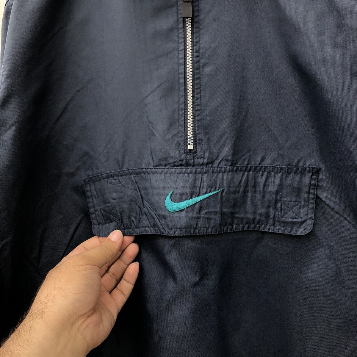 Nike VINTAGE Y2K NIKE ANORAK JACKET CENTRE LOGO Size US L / EU 52-54 / 3 - 3 Thumbnail