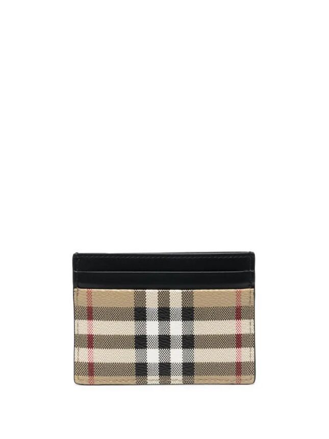 image of Burberry Vintage Check Card Case, Men's