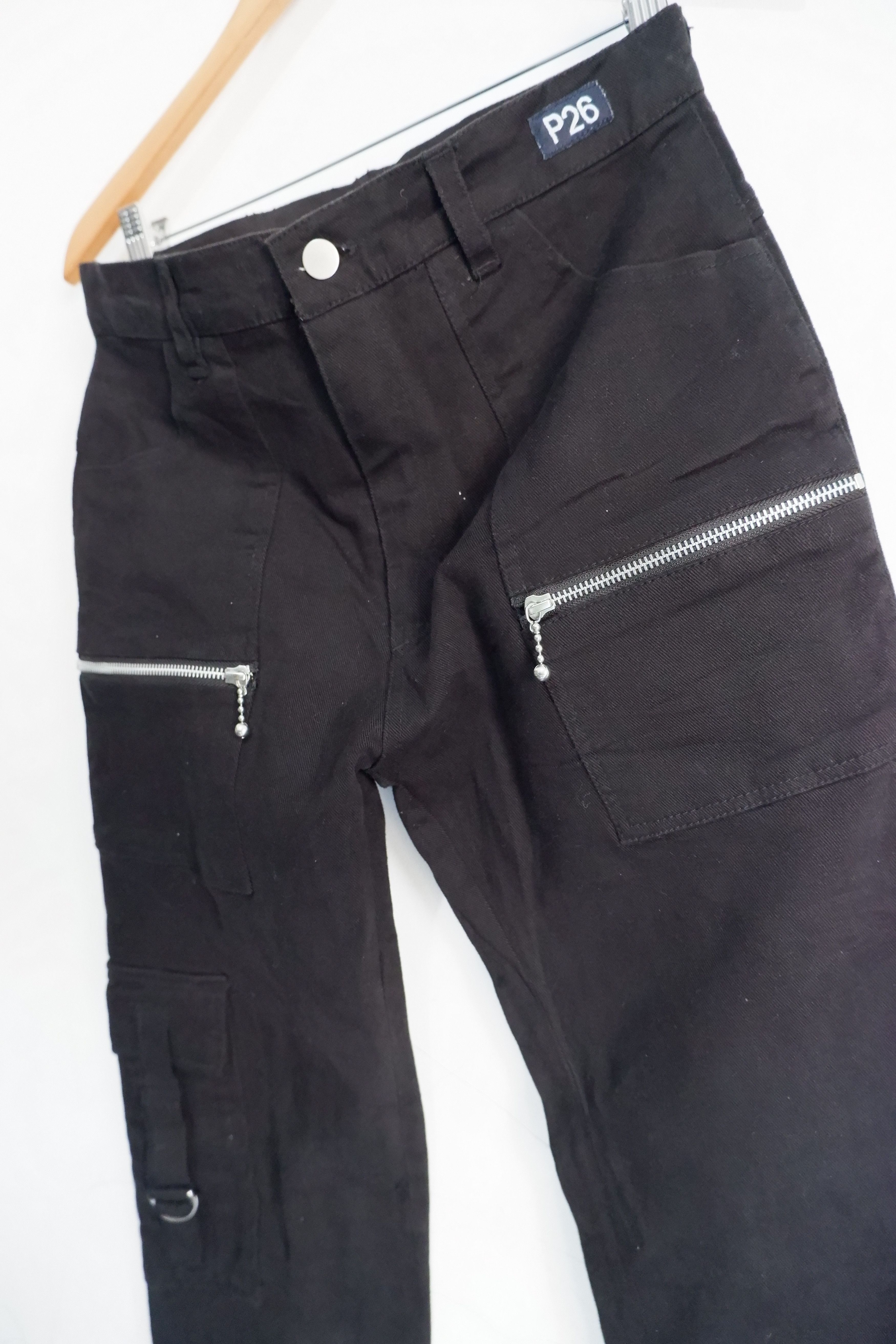 Japanese Brand Vintage P26 JIMSINN Multi Zip Cargo Pants Size US 30 / EU 46 - 6 Thumbnail