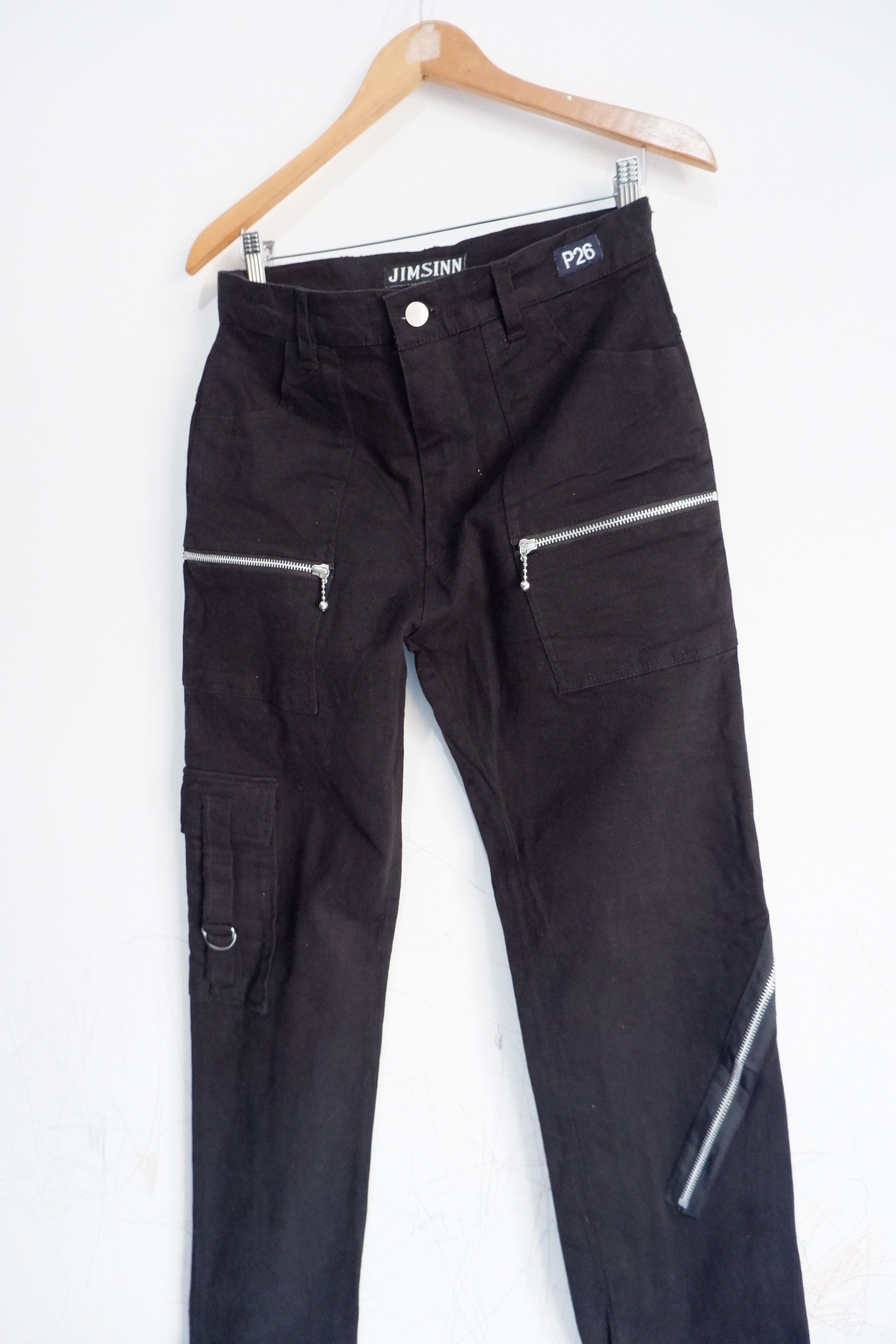 Japanese Brand Vintage P26 JIMSINN Multi Zip Cargo Pants Size US 30 / EU 46 - 3 Thumbnail