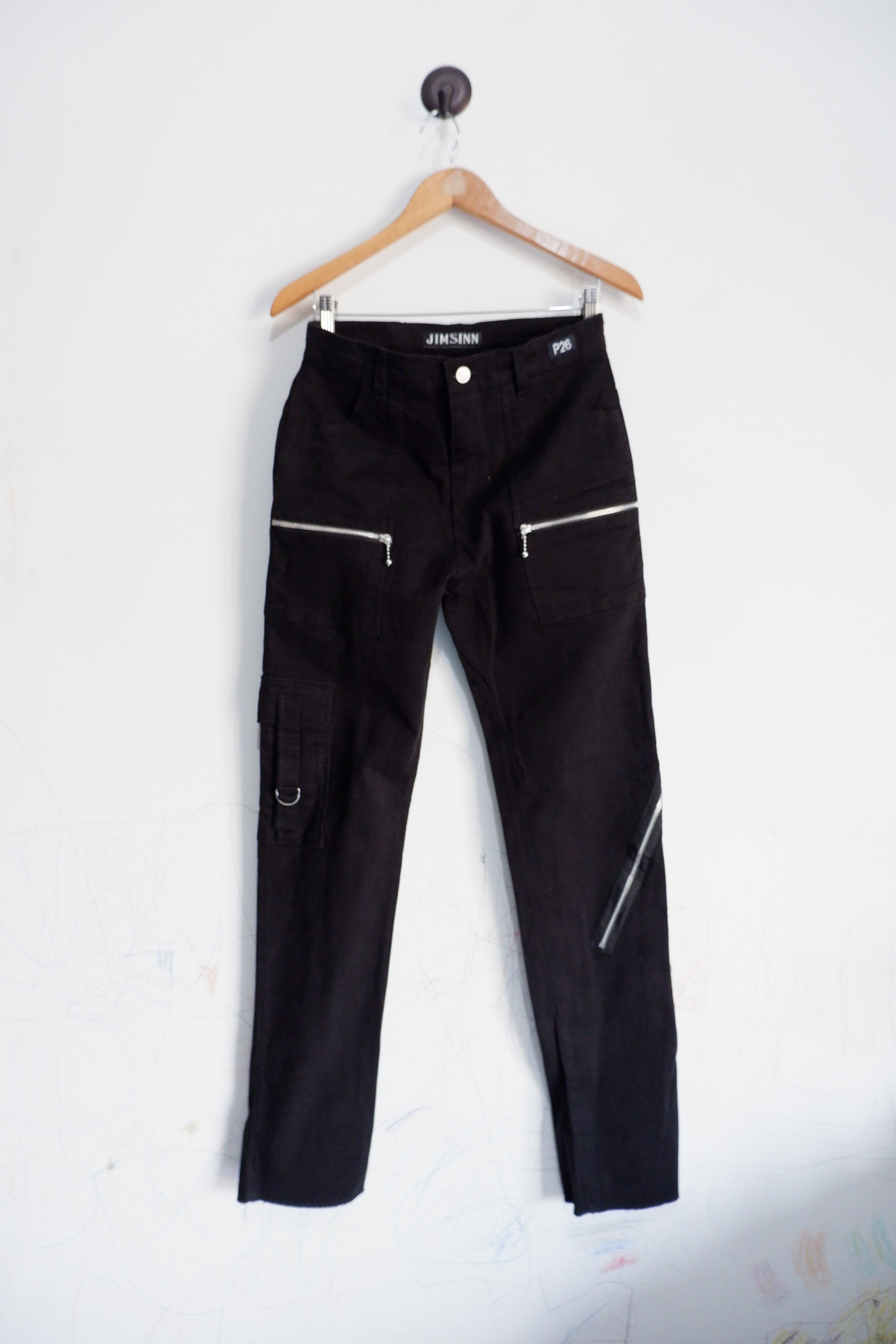 Japanese Brand Vintage P26 JIMSINN Multi Zip Cargo Pants Size US 30 / EU 46 - 2 Thumbnail