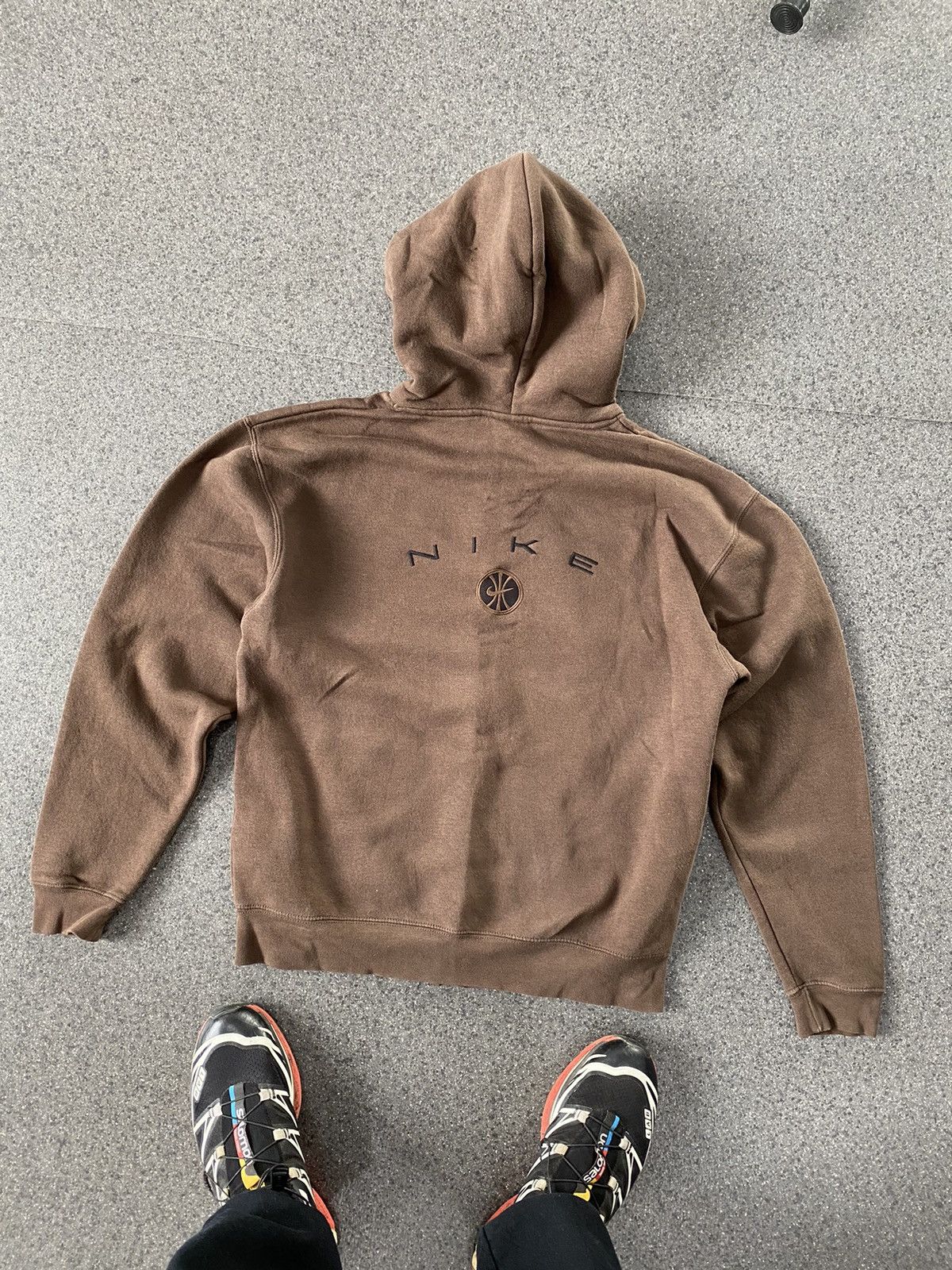 Nike Vintage Nike Brown Logo Zip Hoodie Size US S / EU 44-46 / 1 - 8 Thumbnail