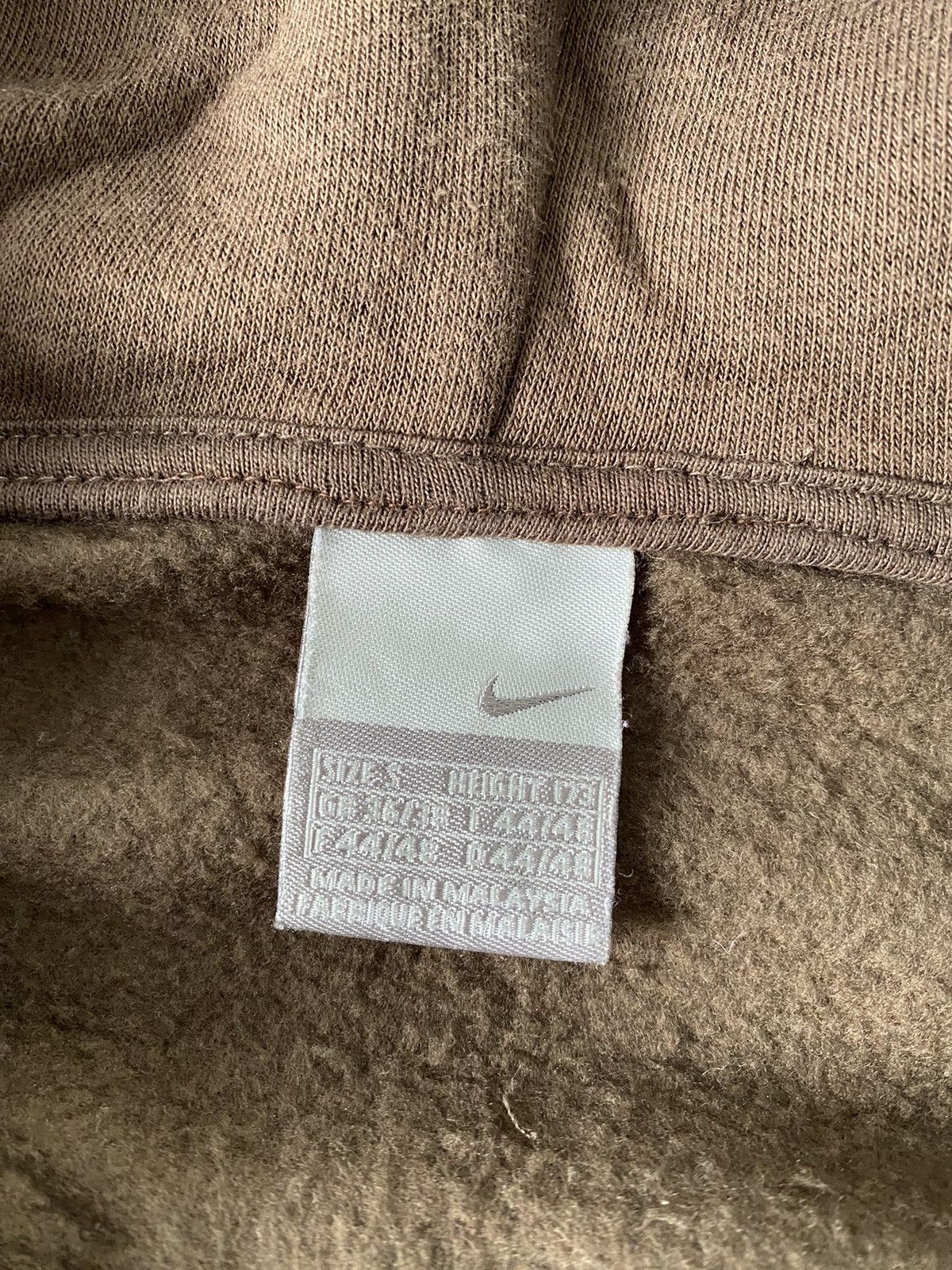 Nike Vintage Nike Brown Logo Zip Hoodie Size US S / EU 44-46 / 1 - 7 Thumbnail