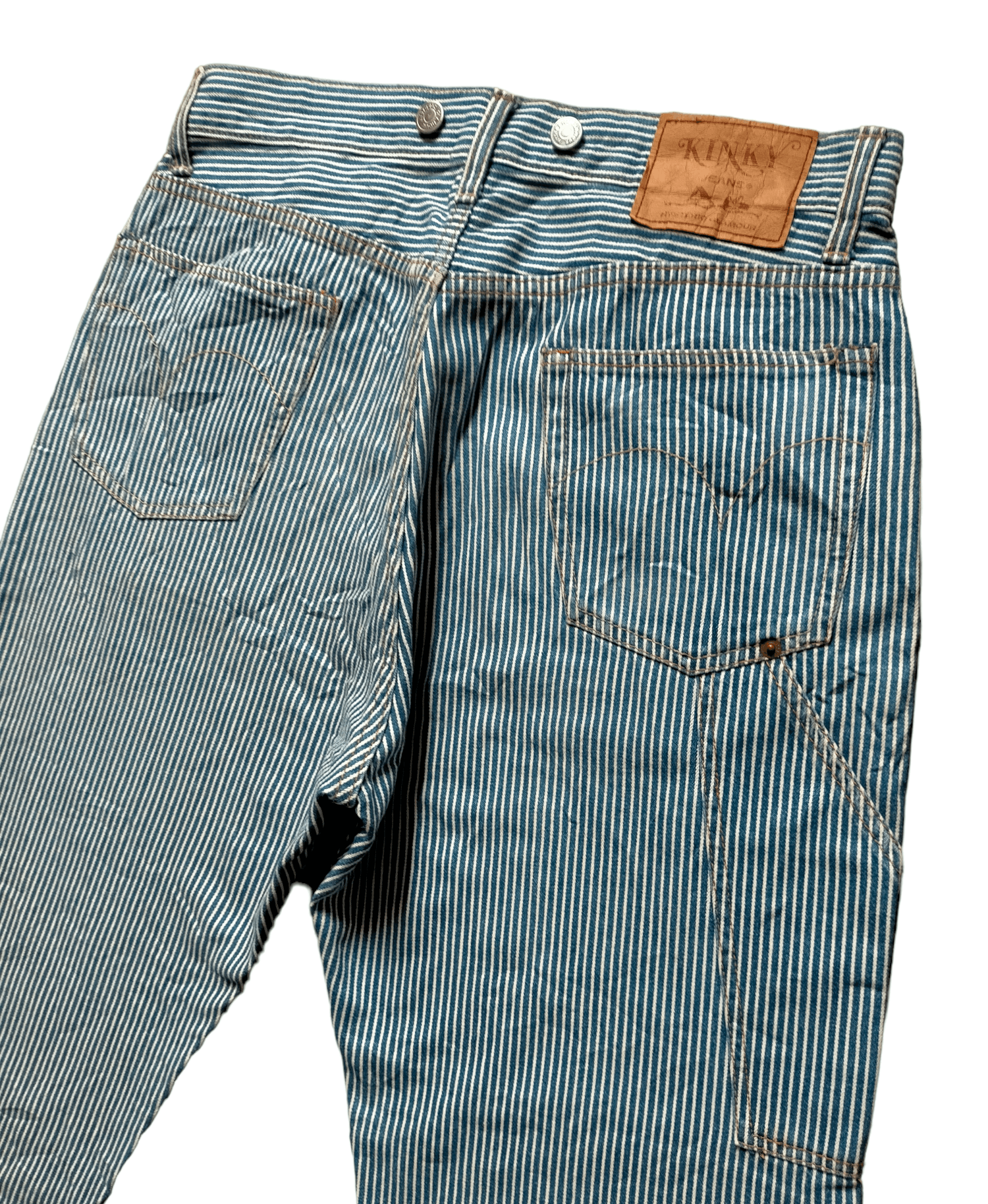 Hysteric Glamour Hysteric Glamour Hickory Stripe Carpenter Jeans Size US 32 / EU 48 - 4 Thumbnail