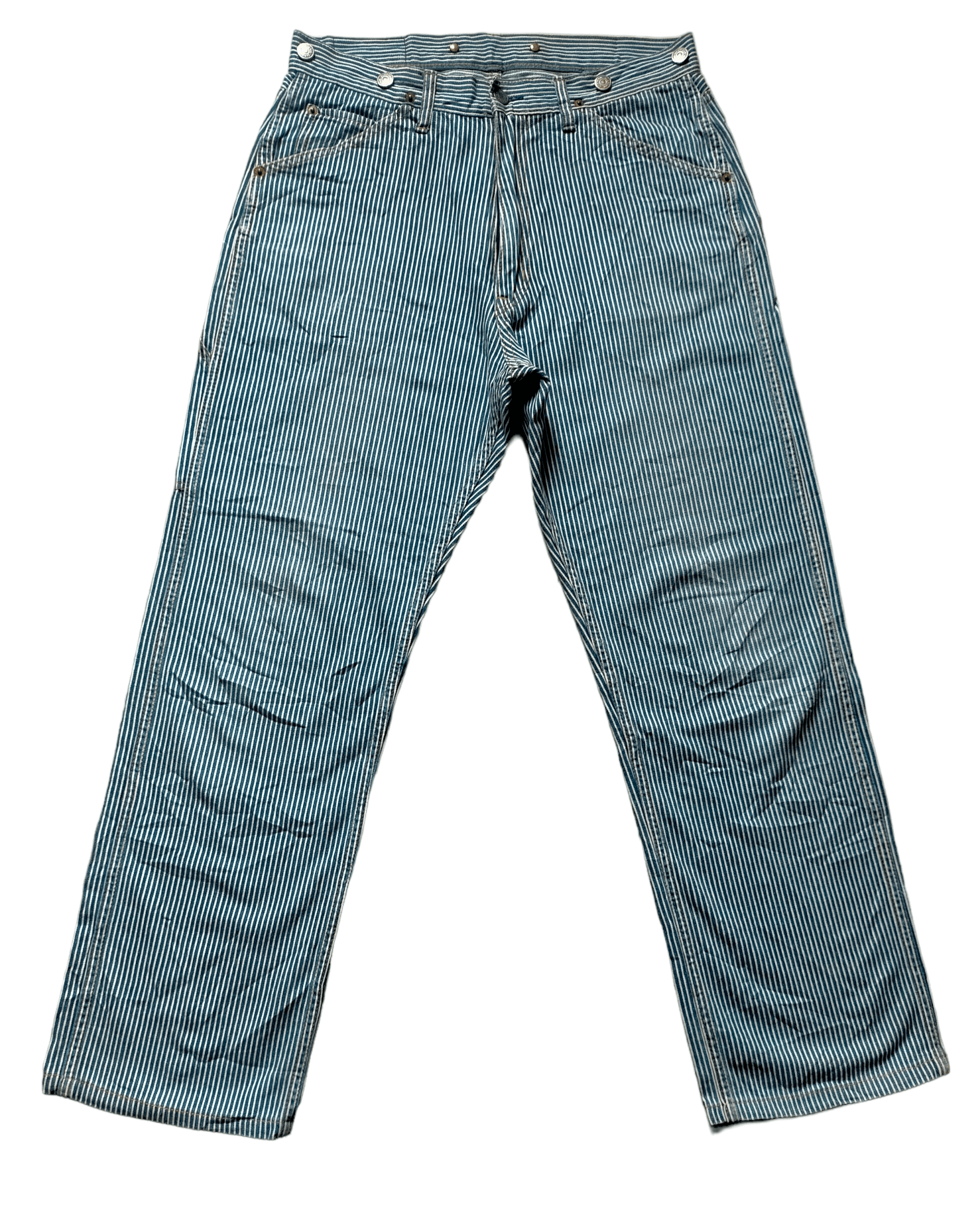 Hysteric Glamour Hysteric Glamour Hickory Stripe Carpenter Jeans Size US 32 / EU 48 - 2 Thumbnail