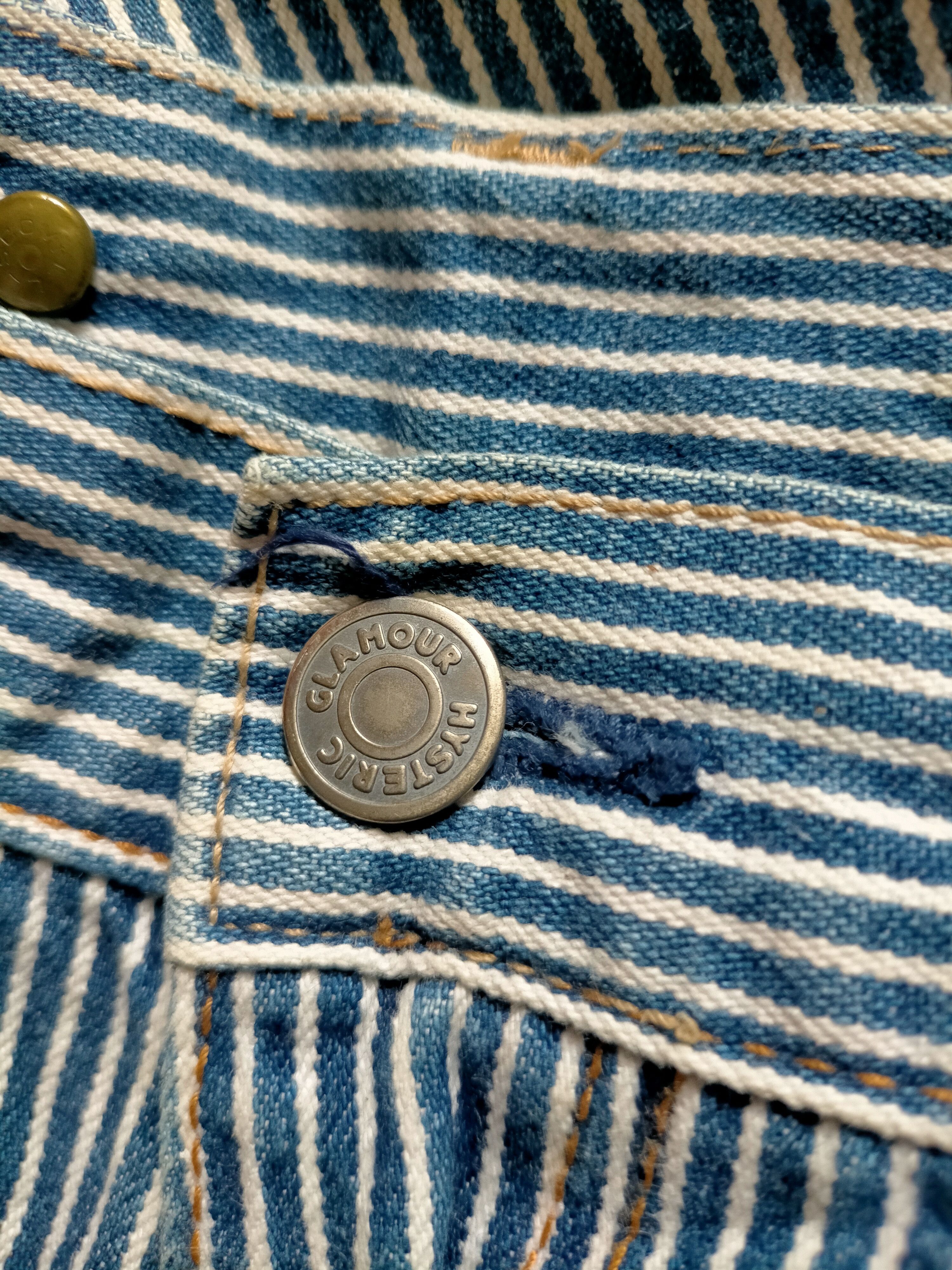 Hysteric Glamour Hysteric Glamour Hickory Stripe Carpenter Jeans Size US 32 / EU 48 - 11 Thumbnail