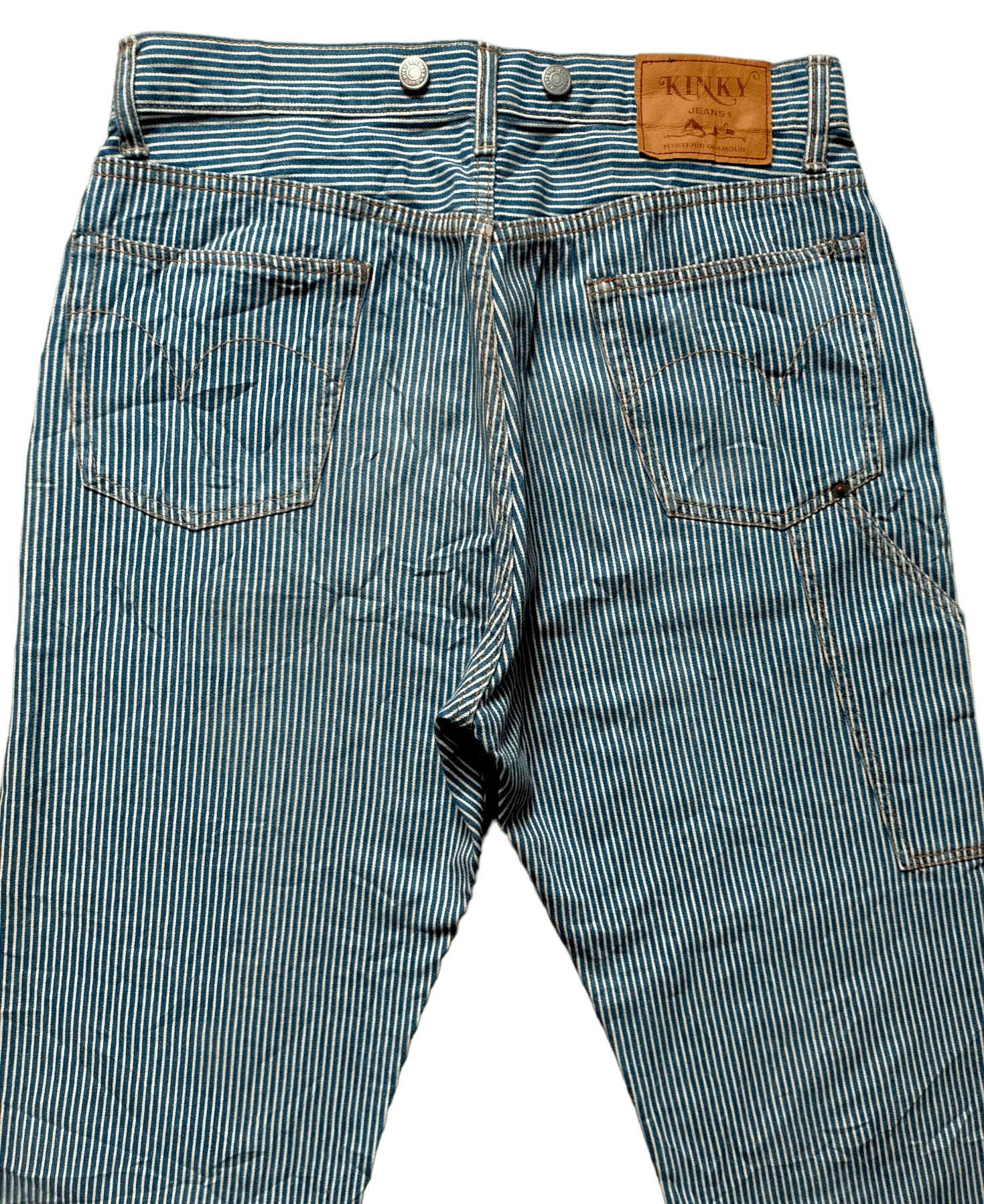 Hysteric Glamour Hysteric Glamour Hickory Stripe Carpenter Jeans Size US 32 / EU 48 - 3 Thumbnail