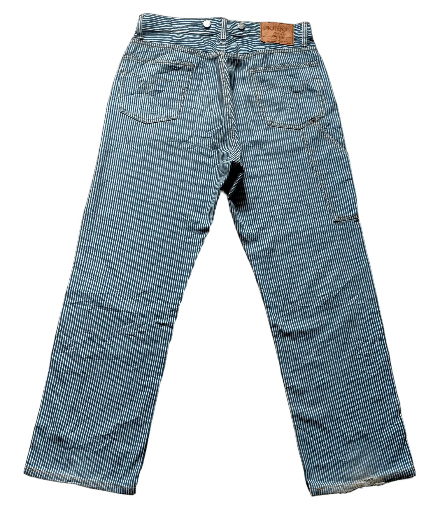 Hysteric Glamour Hysteric Glamour Hickory Stripe Carpenter Jeans Size US 32 / EU 48 - 1 Thumbnail