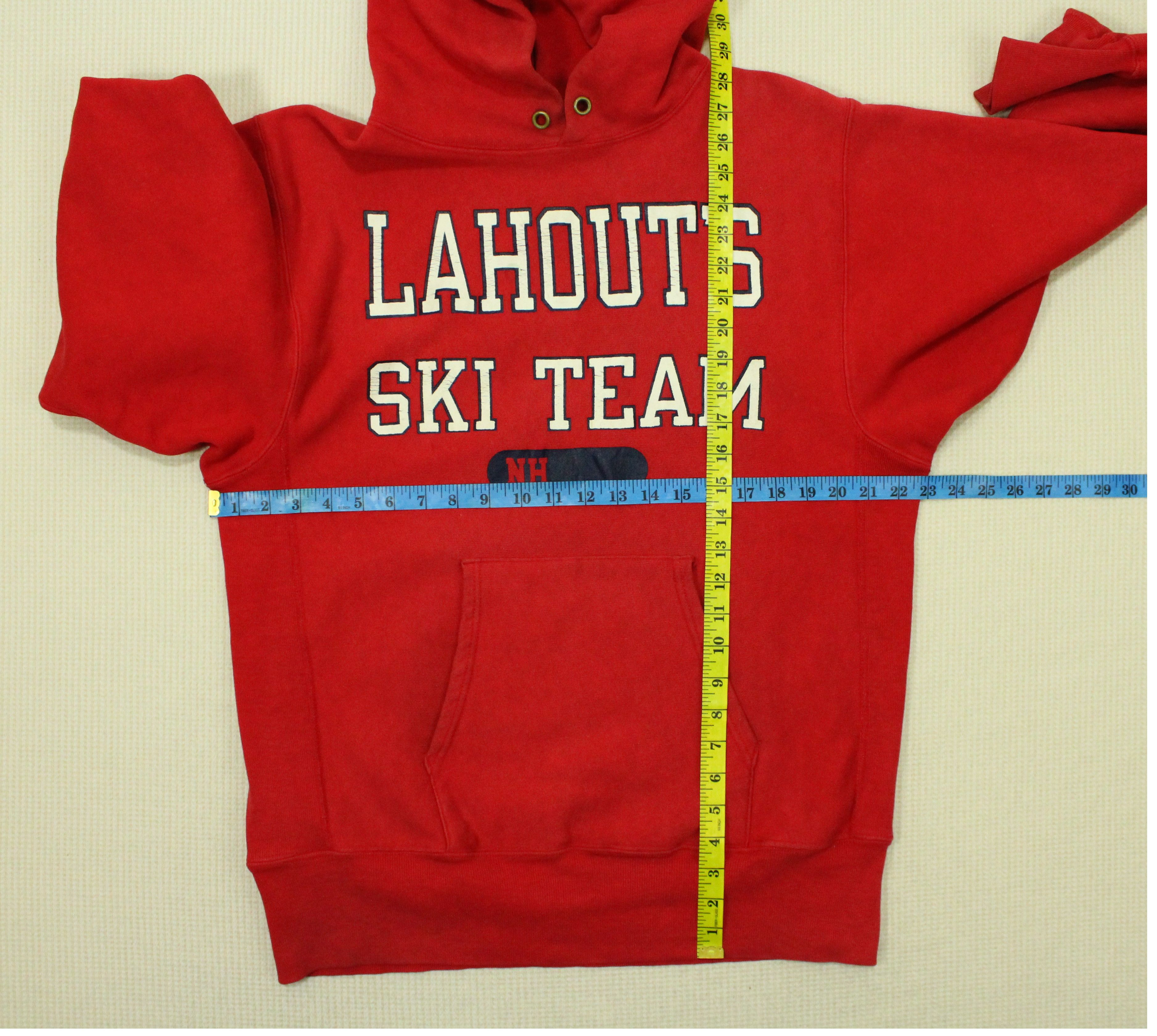Champion Vintage CHAMPION Hoodie Reverse Weave LAHOUT"S SKI TEAM Size US L / EU 52-54 / 3 - 10 Thumbnail