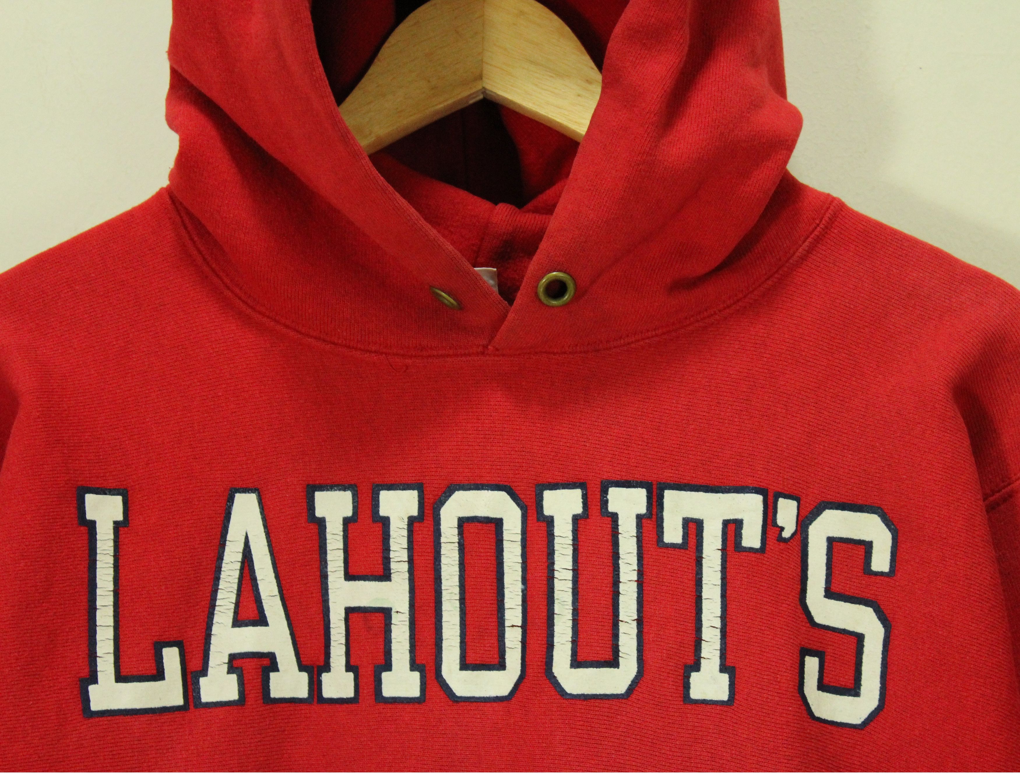 Champion Vintage CHAMPION Hoodie Reverse Weave LAHOUT"S SKI TEAM Size US L / EU 52-54 / 3 - 2 Thumbnail