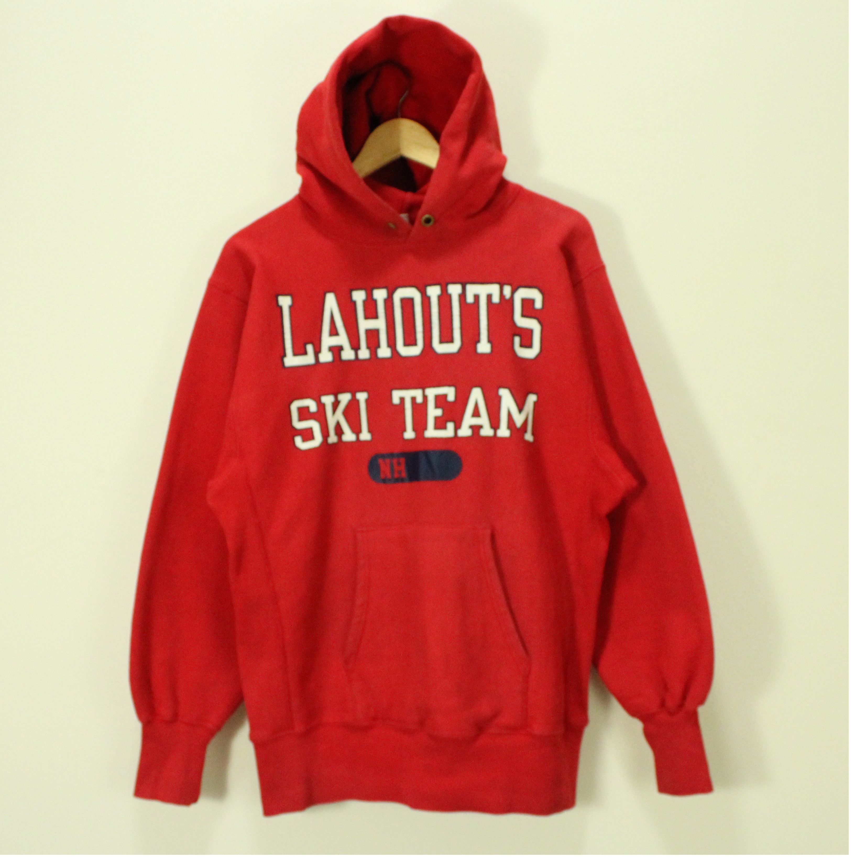Champion Vintage CHAMPION Hoodie Reverse Weave LAHOUT"S SKI TEAM Size US L / EU 52-54 / 3 - 1 Thumbnail