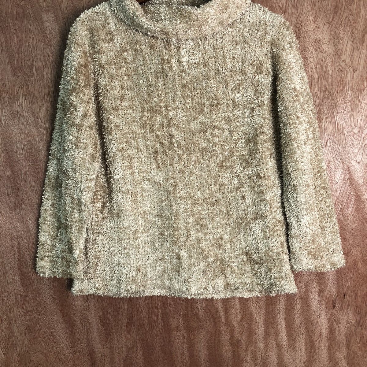 Vintage Glisse II Gold Shag Shaggy Fur Mohair Knitwear #6662 Size US M / EU 48-50 / 2 - 3 Thumbnail