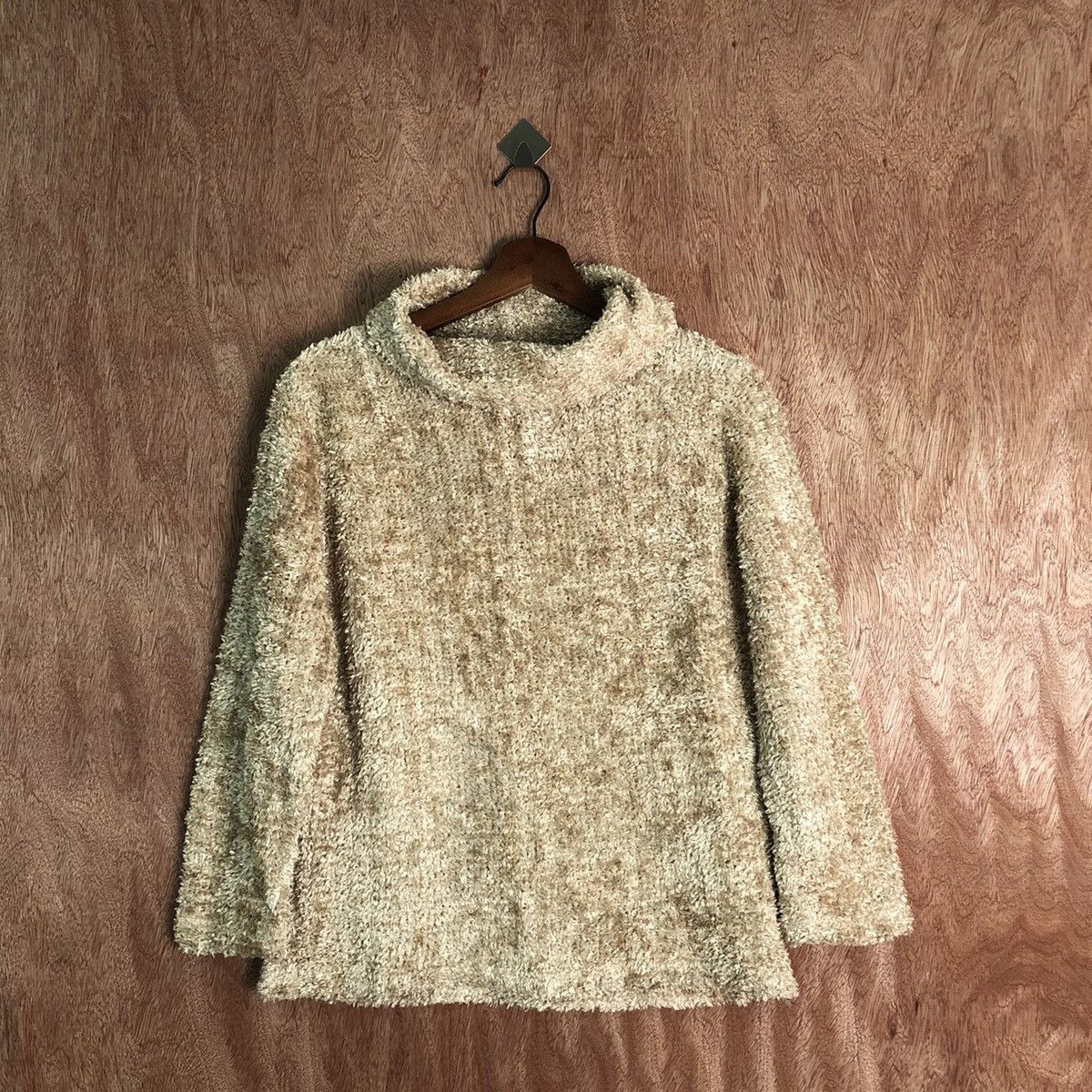Vintage Glisse II Gold Shag Shaggy Fur Mohair Knitwear #6662 Size US M / EU 48-50 / 2 - 1 Thumbnail