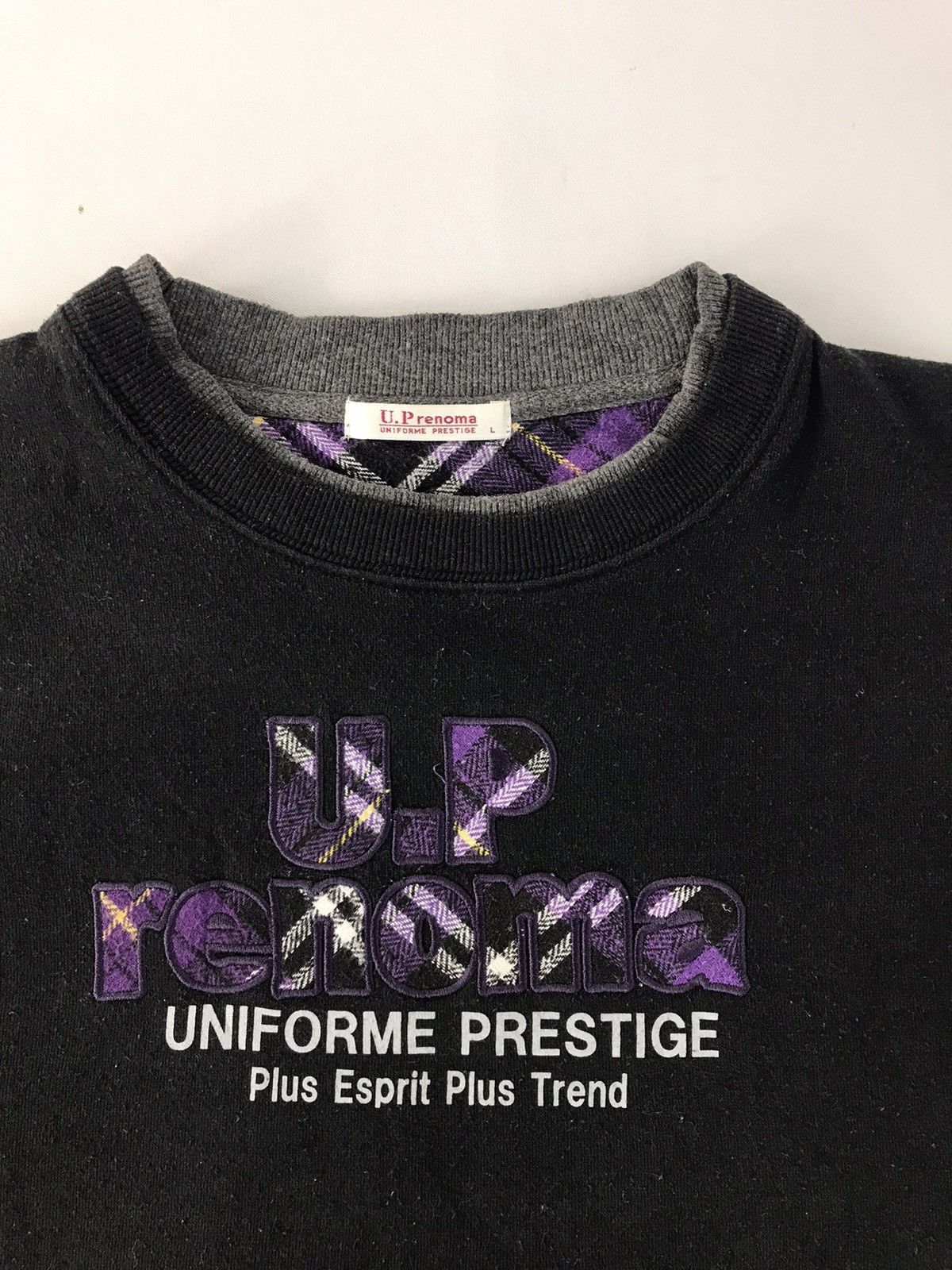 Renoma × Vintage U.P Renoma Uniforme Prestige Esprit Big Logo Spell Out Size L / US 10 / IT 46 - 2 Thumbnail