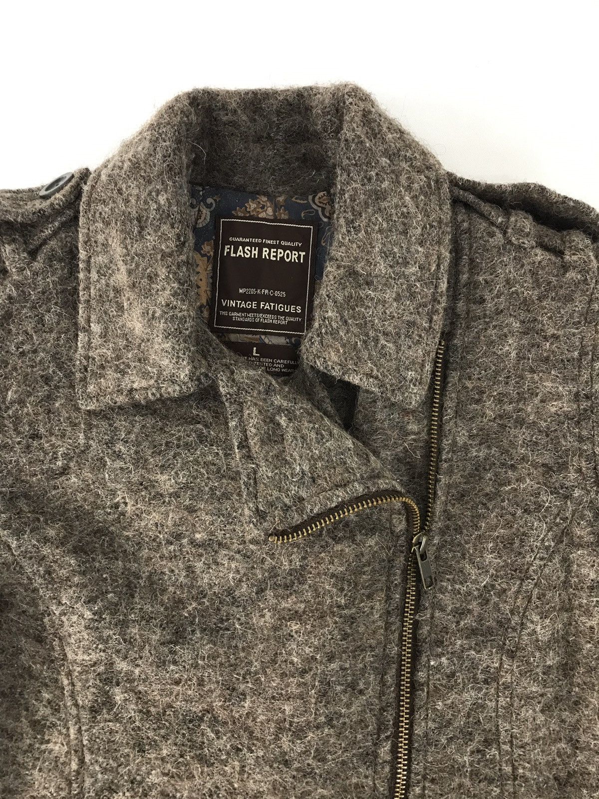 Japanese Brand Vintage Flash Report Multi Zipper Woll Style Size US S / EU 44-46 / 1 - 4 Thumbnail