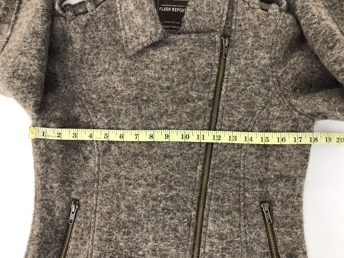 Japanese Brand Vintage Flash Report Multi Zipper Woll Style Size US S / EU 44-46 / 1 - 11 Thumbnail