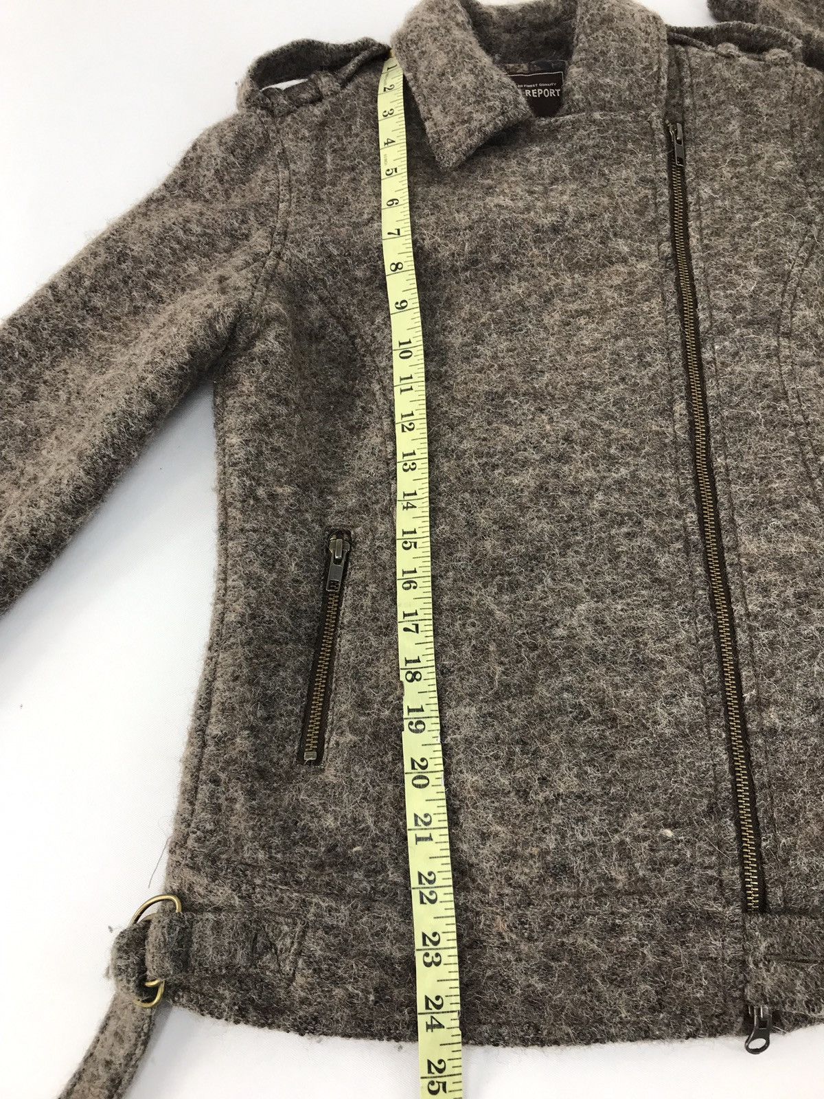 Japanese Brand Vintage Flash Report Multi Zipper Woll Style Size US S / EU 44-46 / 1 - 12 Thumbnail
