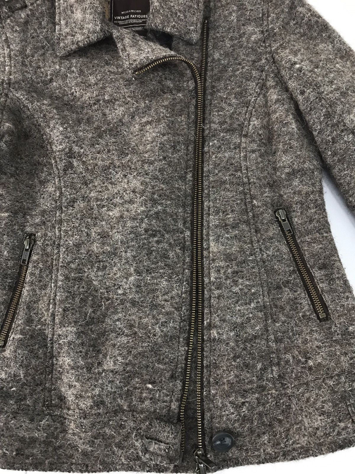 Japanese Brand Vintage Flash Report Multi Zipper Woll Style Size US S / EU 44-46 / 1 - 5 Thumbnail