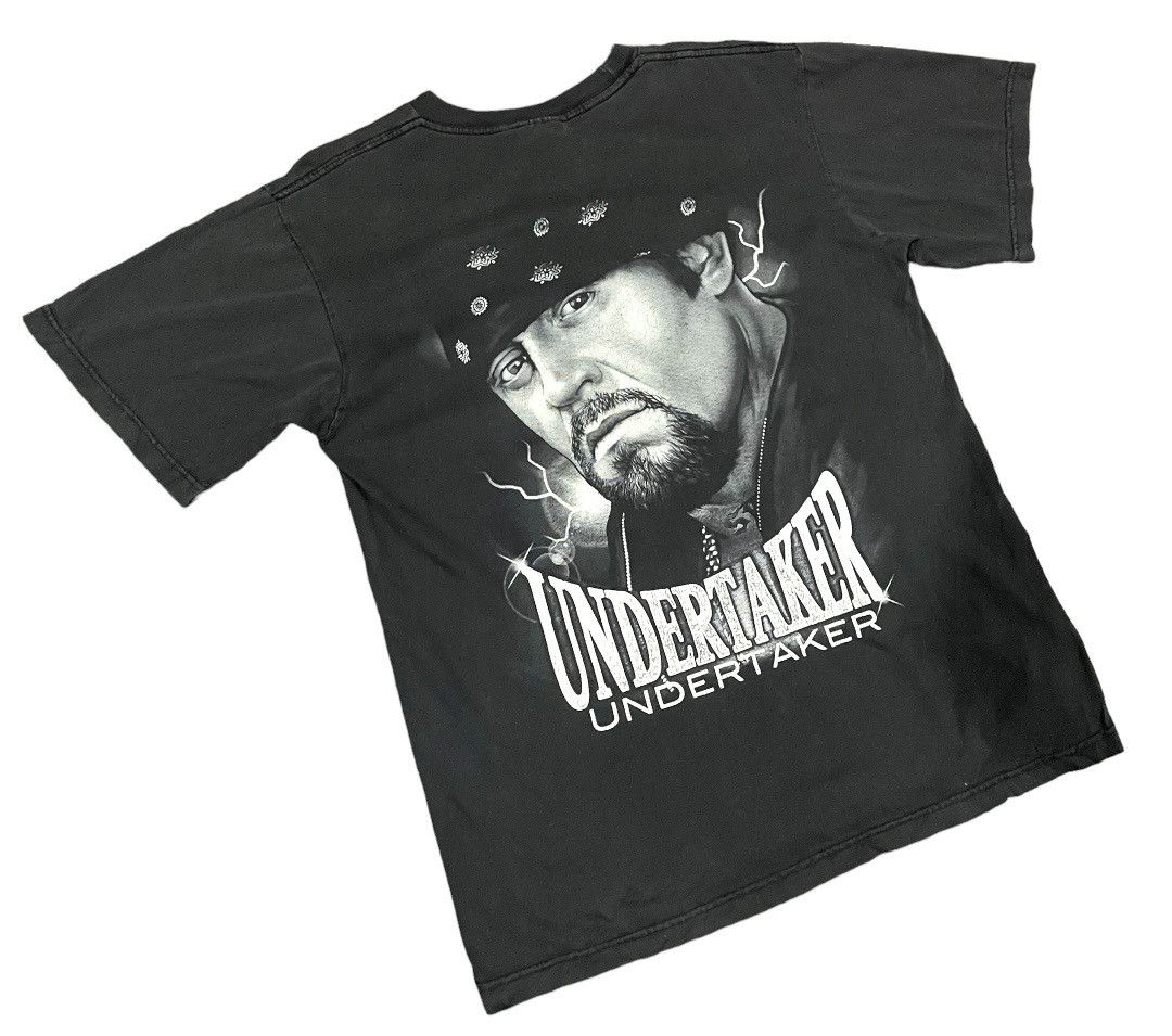 Vintage Rare💥 90s Undertaker WWF/WWE Thai Bootleg Heavy Metal Tag Size US L / EU 52-54 / 3 - 5 Thumbnail