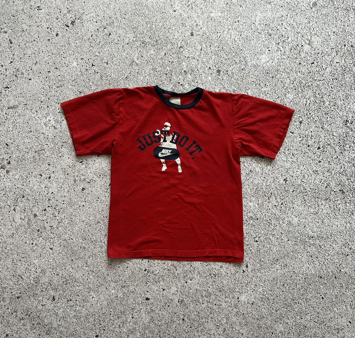 Nike × Vintage Vintage Nike “Just Do It” Center Swoosh Logo T-Shirt 2000’s Size US M / EU 48-50 / 2 - 1 Thumbnail
