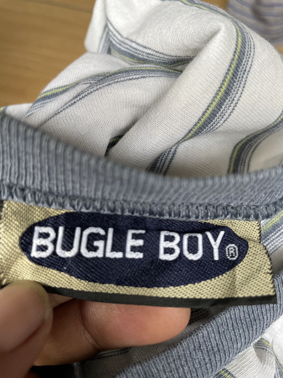 Bugle Boy Vintage Bugle Boy Striped T shirt Skate Skateboard Size US S / EU 44-46 / 1 - 5 Thumbnail