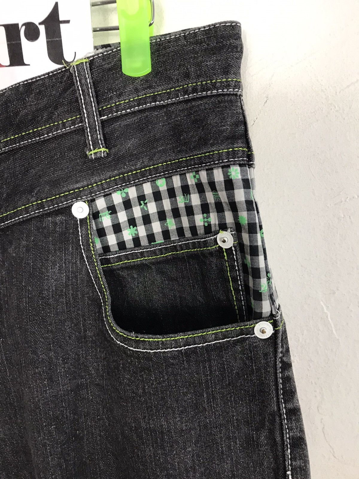 Japanese Brand Vtg Rimaster Jeans Art Painting Pocket Design Size US 32 / EU 48 - 5 Thumbnail
