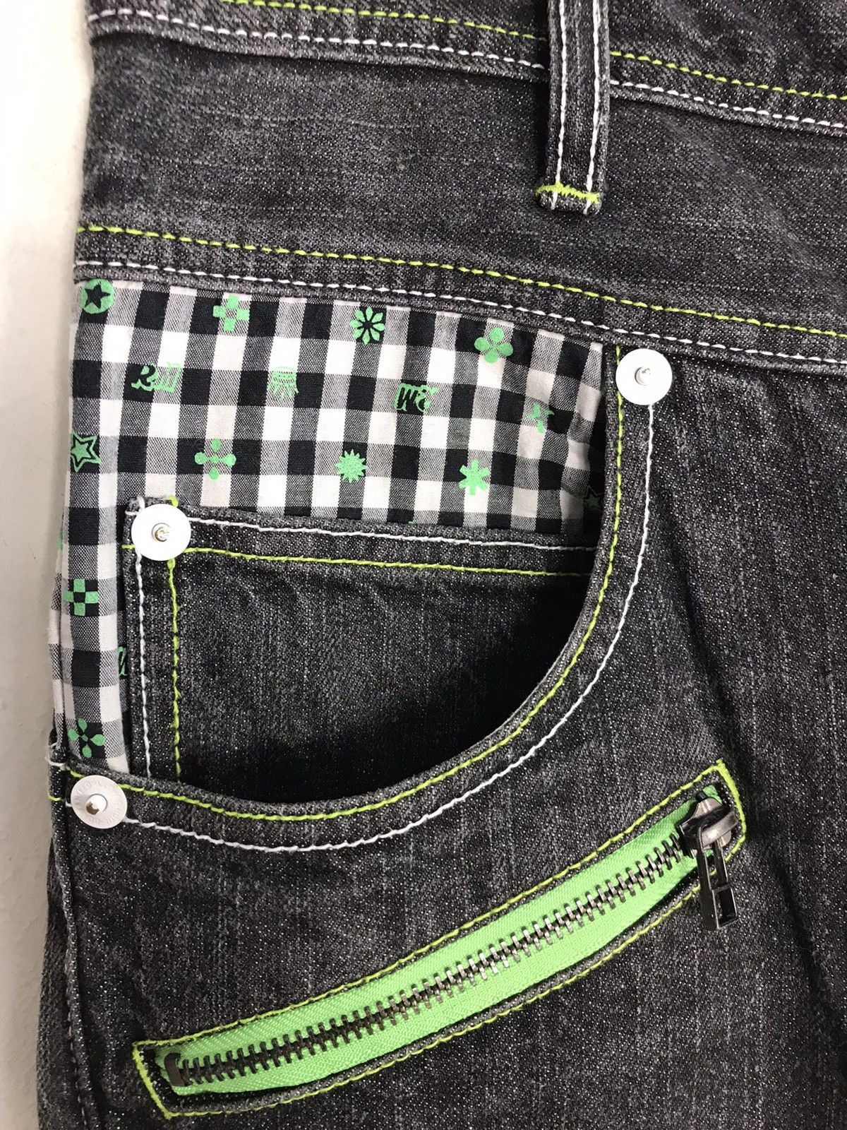 Japanese Brand Vtg Rimaster Jeans Art Painting Pocket Design Size US 32 / EU 48 - 8 Thumbnail