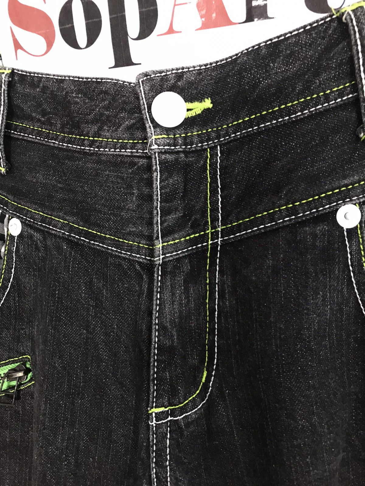 Japanese Brand Vtg Rimaster Jeans Art Painting Pocket Design Size US 32 / EU 48 - 6 Thumbnail
