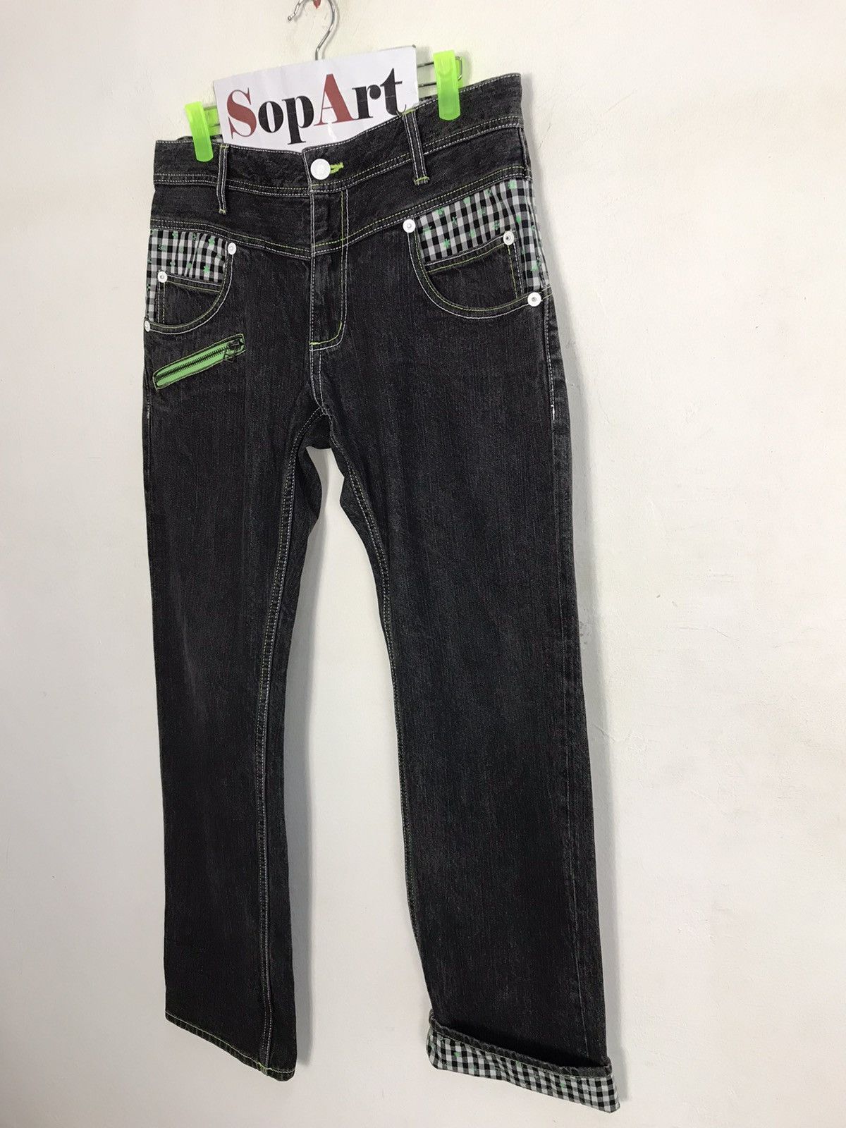 Japanese Brand Vtg Rimaster Jeans Art Painting Pocket Design Size US 32 / EU 48 - 4 Thumbnail