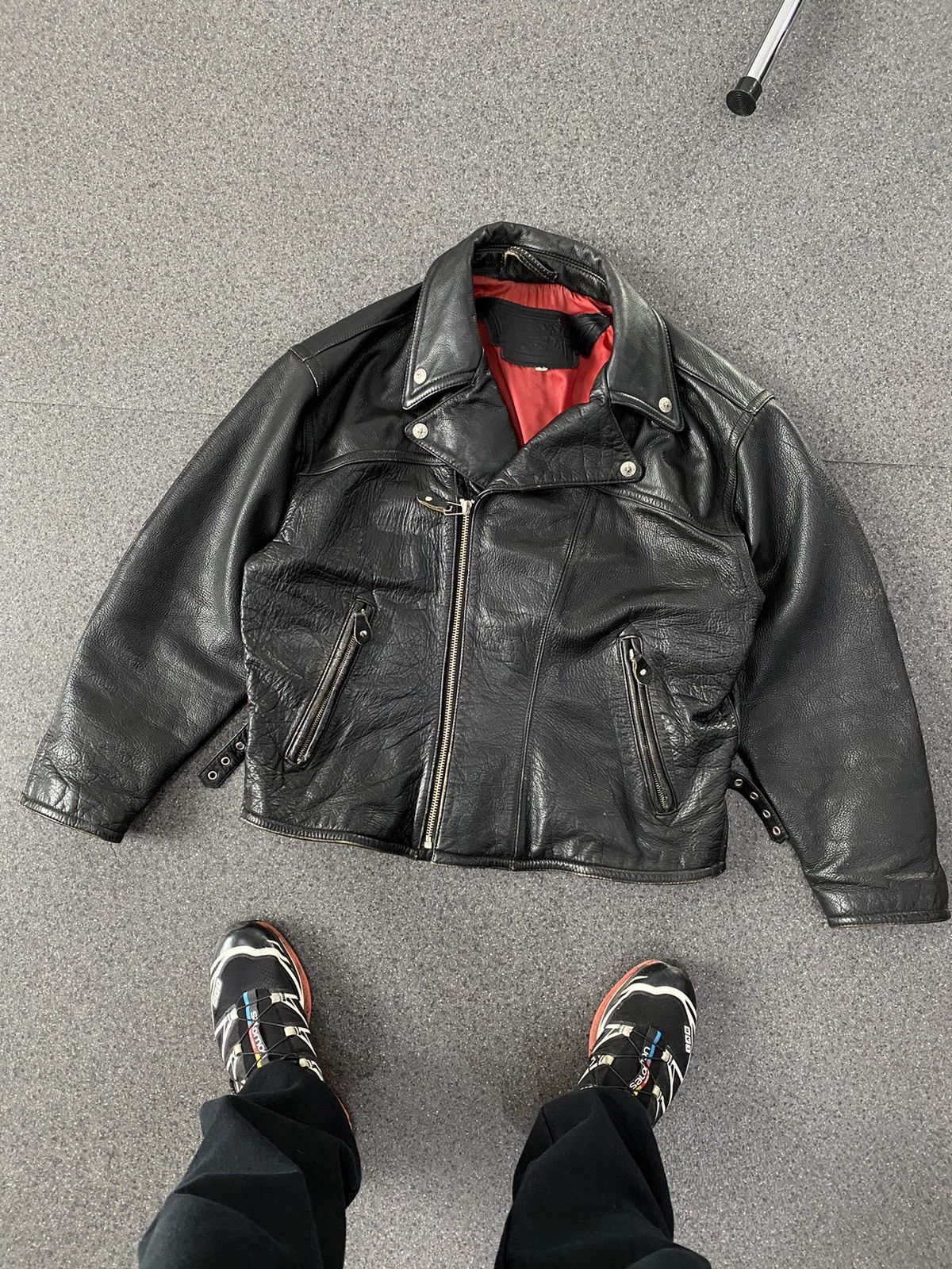 Japanese Brand Vintage Jet Sen Blue System Japan Leather Jacket Size US M / EU 48-50 / 2 - 2 Thumbnail