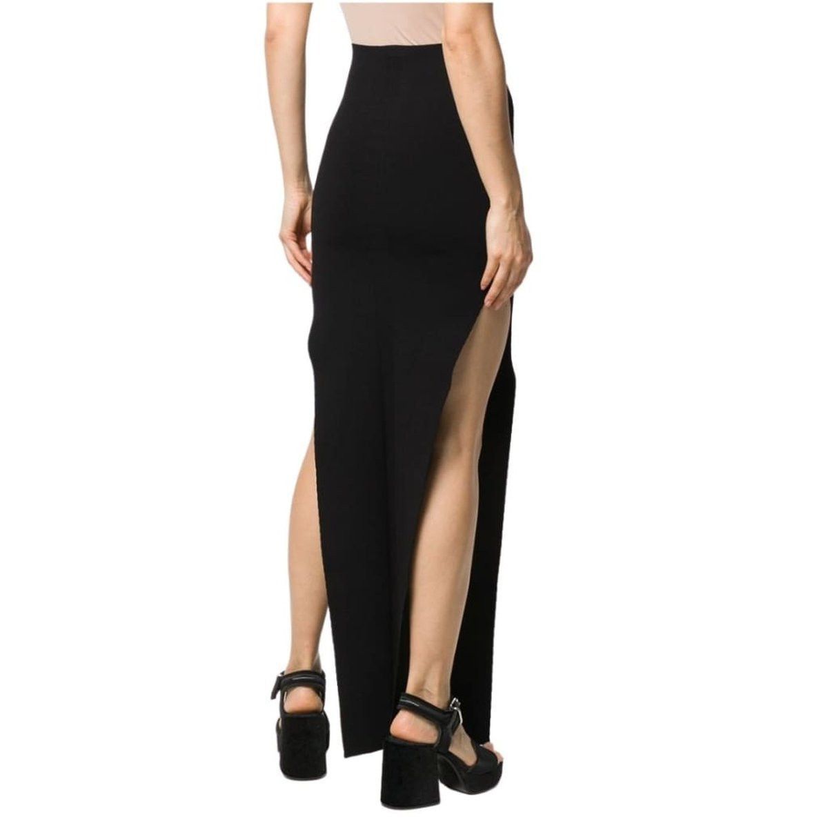 Rick Owens Side Slit Pull-on Skirt Size 28" / US 6 / IT 42 - 4 Thumbnail