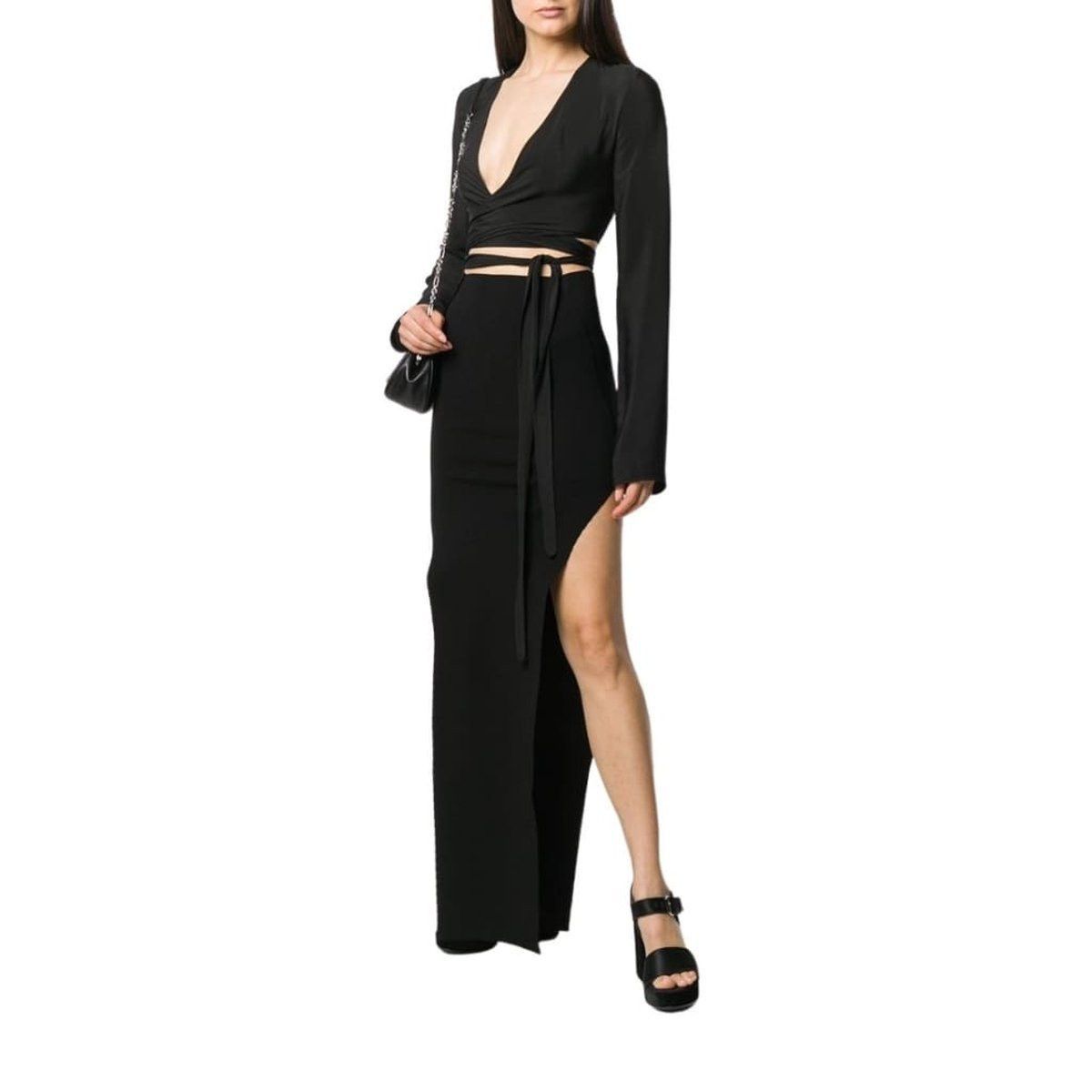 Rick Owens Side Slit Pull-on Skirt Size 28" / US 6 / IT 42 - 2 Thumbnail