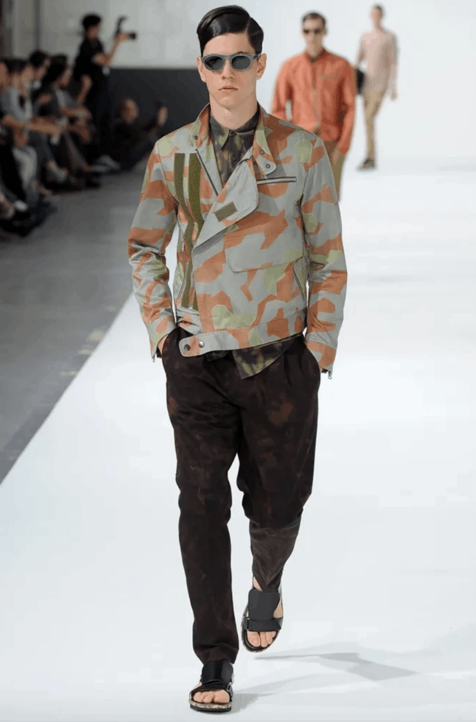 image of Dries Van Noten S/s 13 Sample Red Camo Trousers, Men's (Size 32)