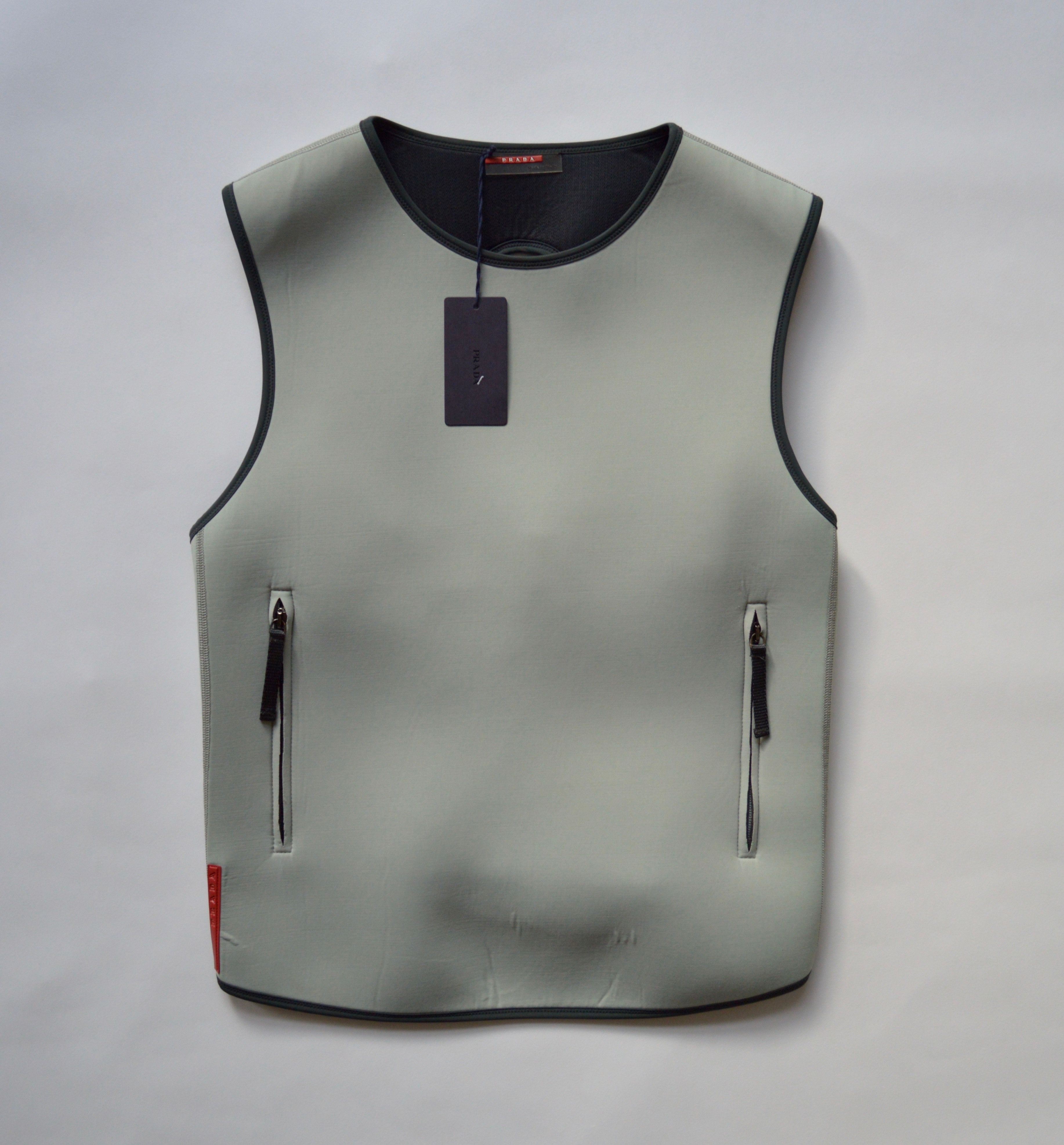 Prada S/S 2000 Sample Neoprene 'Bulletproof' Vest Size US M / EU 48-50 / 2 - 1 Thumbnail