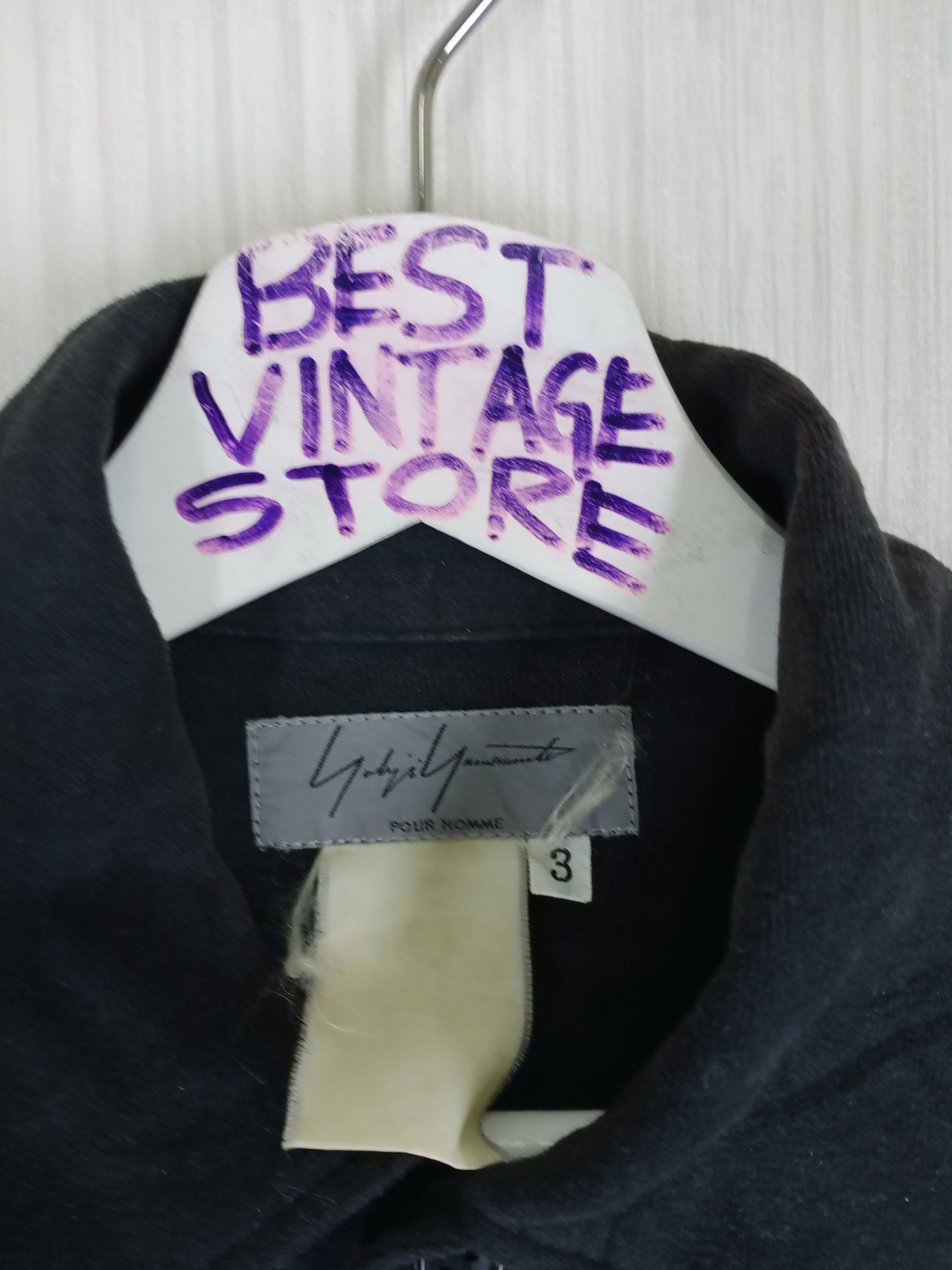 Yohji Yamamoto Vintage Yohji Yamamoto Pour Homme Signature Shirt Button Size US M / EU 48-50 / 2 - 4 Thumbnail