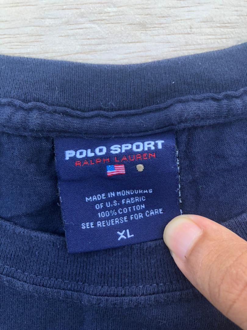 Polo Ralph Lauren × Vintage vintage tee Polo Sport Ralph Lauren A24 Size US XL / EU 56 / 4 - 4 Thumbnail