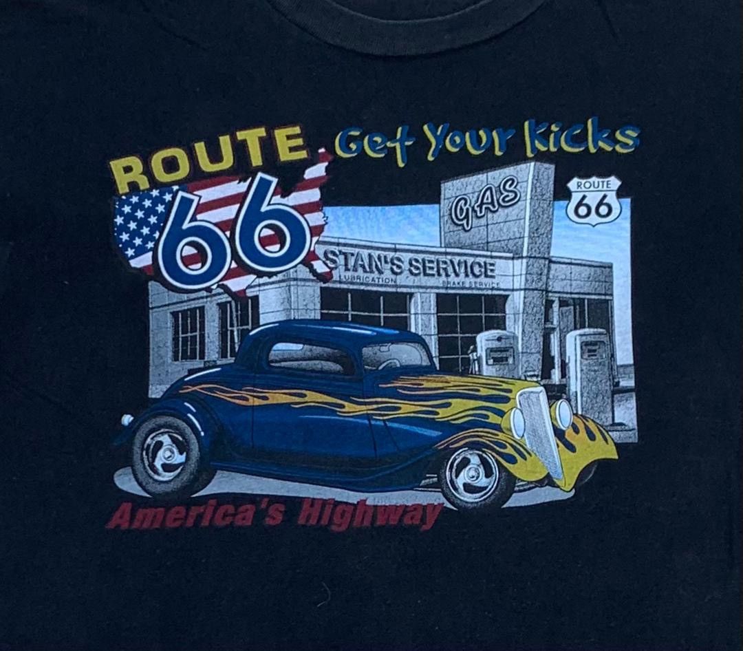 Vintage vintage tee Route 66 ( A 17 ) Size US L / EU 52-54 / 3 - 2 Thumbnail