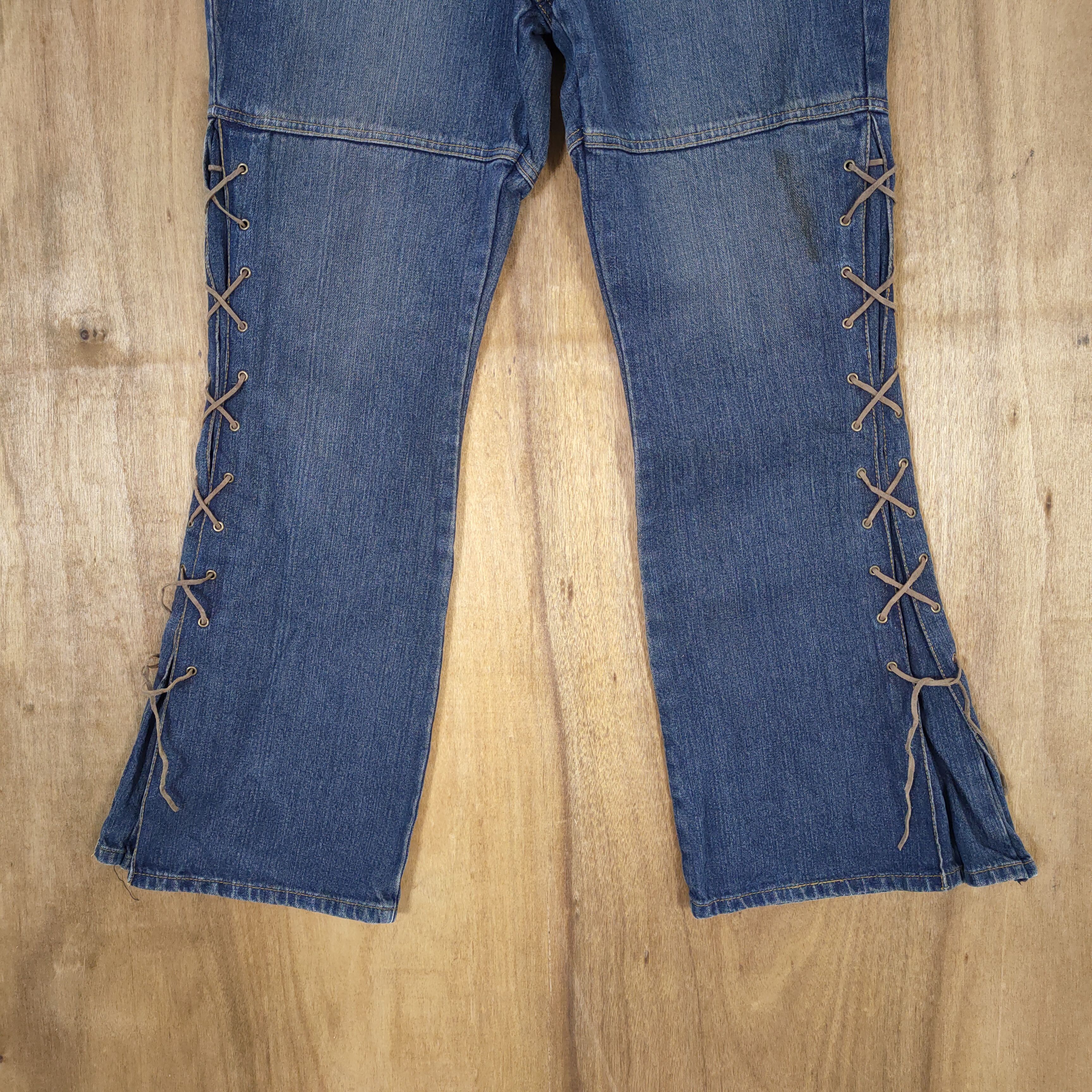 Japanese Brand LIVRE CLAIRE PARACHUTE FLARE JEANS PANTS Size US 32 / EU 48 - 7 Thumbnail