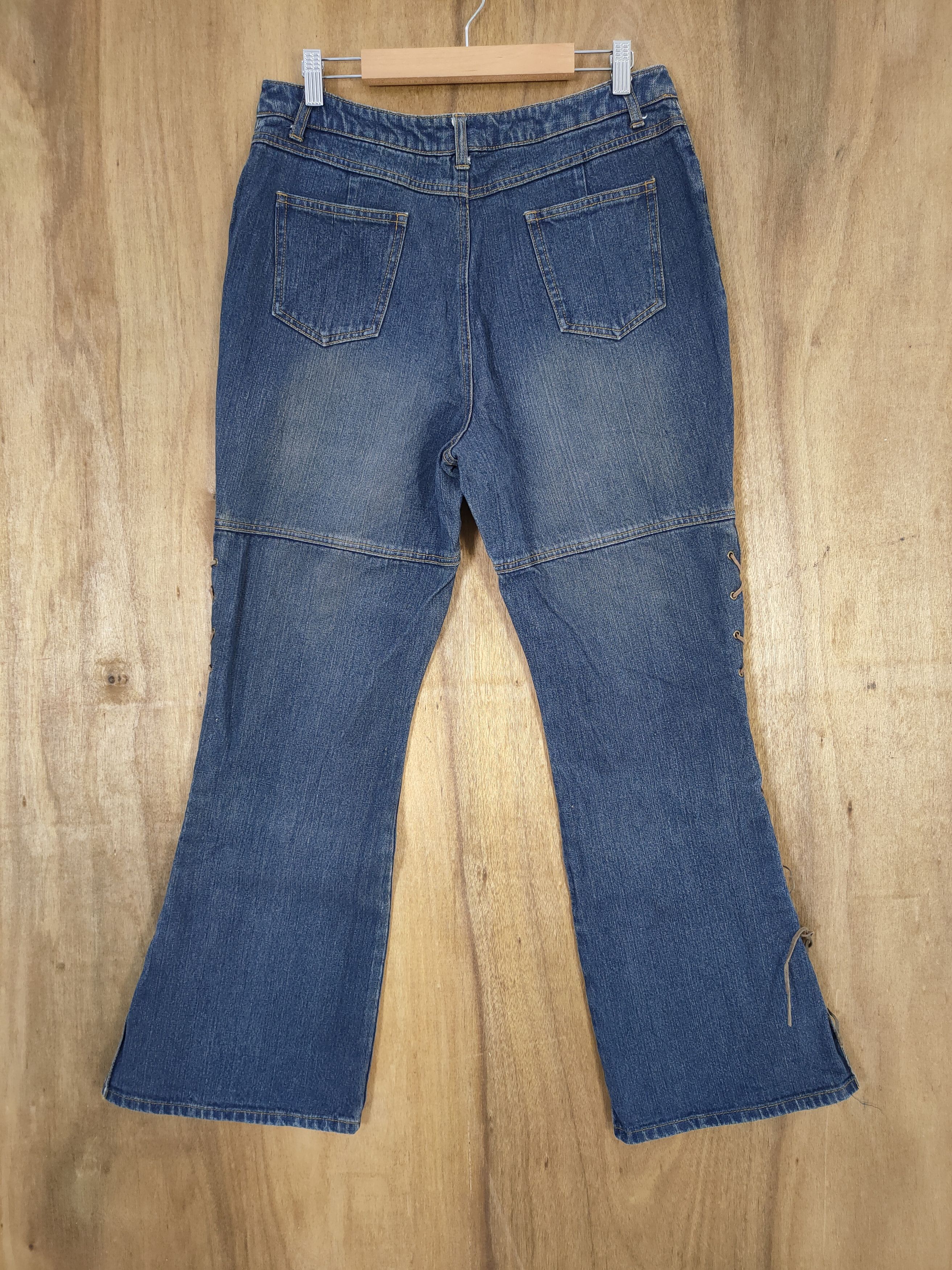 Japanese Brand LIVRE CLAIRE PARACHUTE FLARE JEANS PANTS Size US 32 / EU 48 - 3 Thumbnail