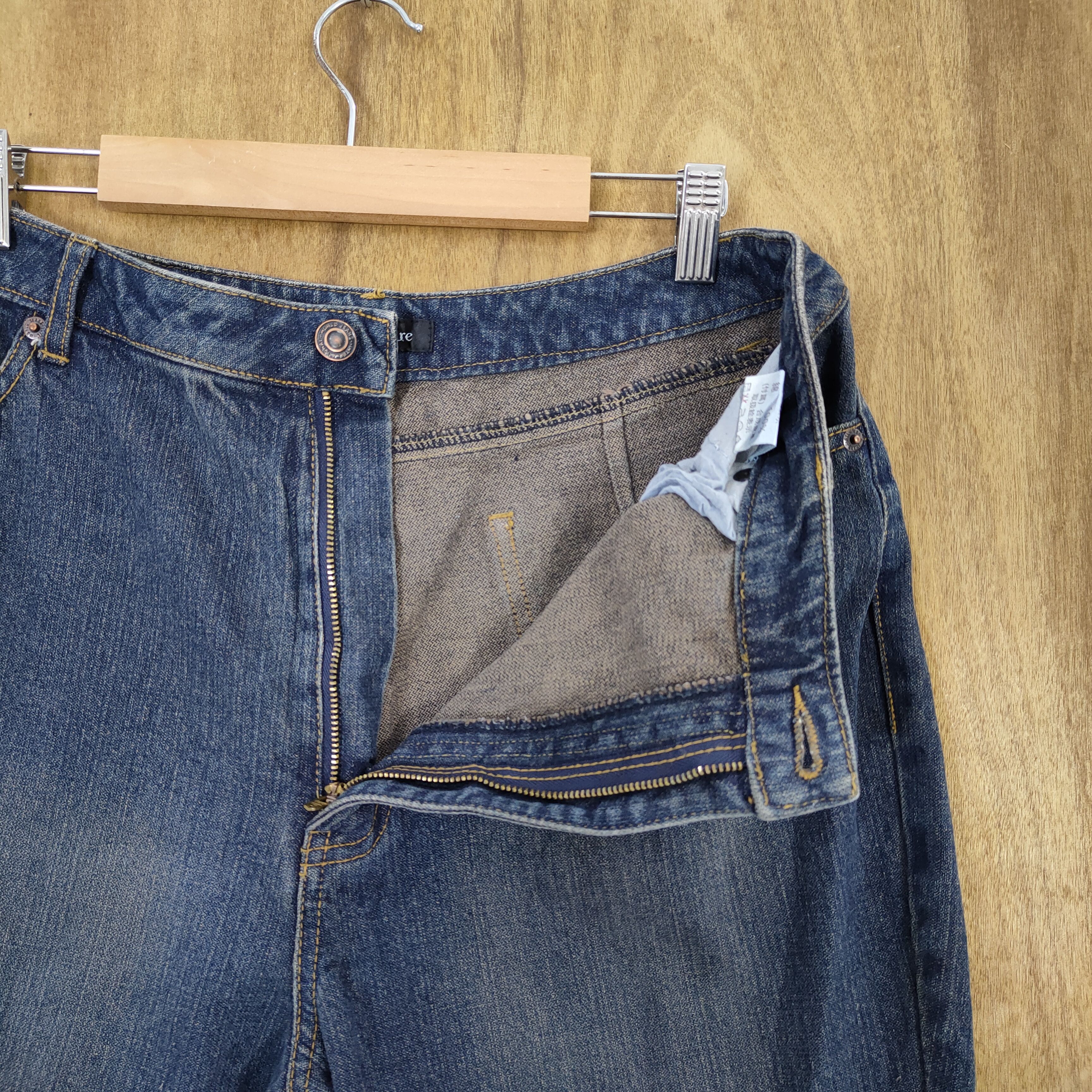 Japanese Brand LIVRE CLAIRE PARACHUTE FLARE JEANS PANTS Size US 32 / EU 48 - 10 Thumbnail