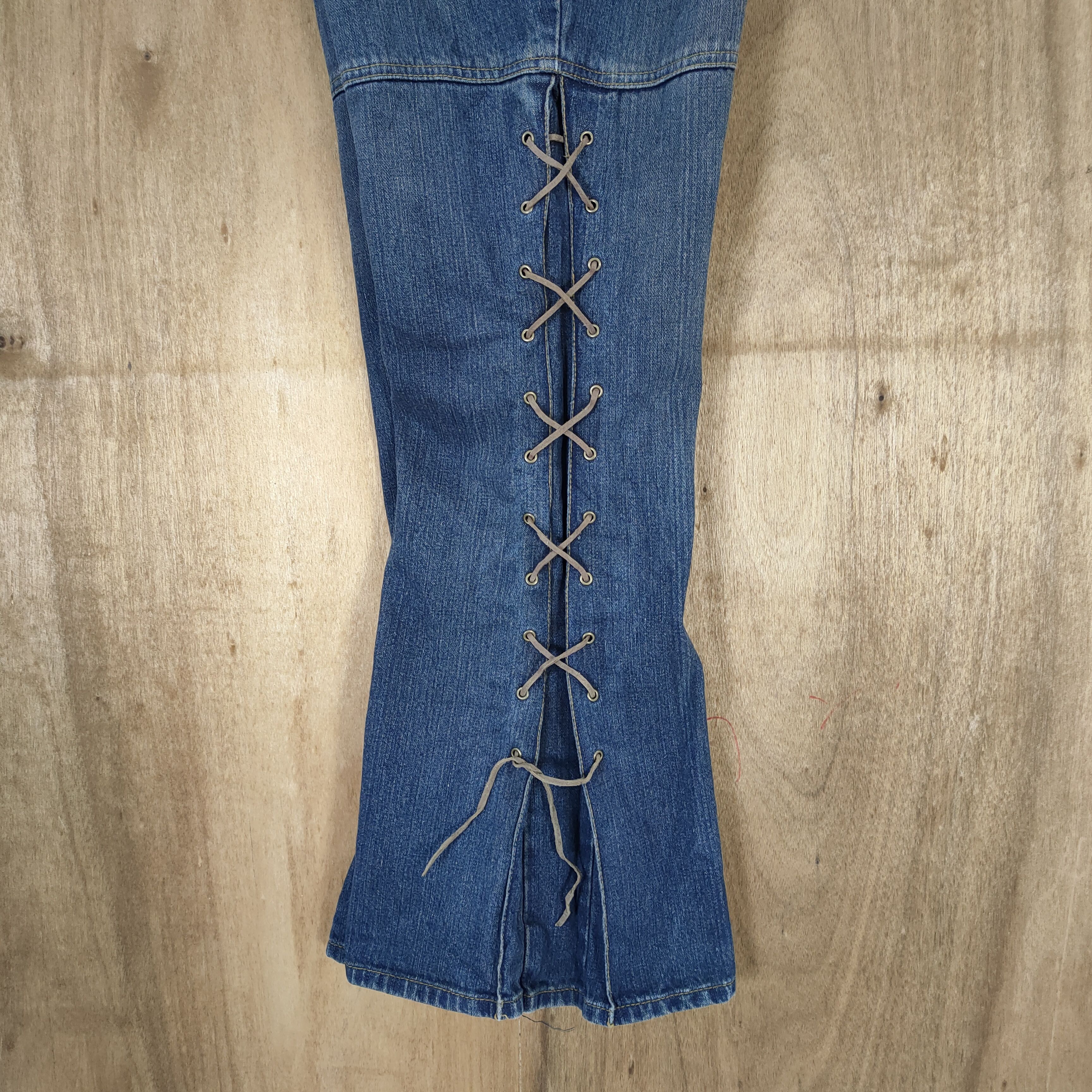 Japanese Brand LIVRE CLAIRE PARACHUTE FLARE JEANS PANTS Size US 32 / EU 48 - 5 Thumbnail
