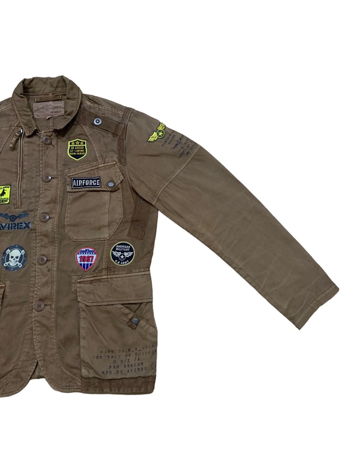 Avirex Vintage Avirex Military Big Logo Style Moto Racing Jacket Size US L / EU 52-54 / 3 - 5 Thumbnail